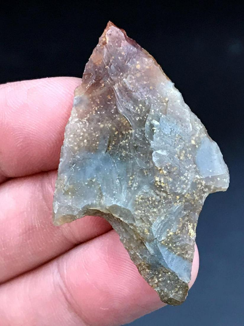 Artifact, Rock, Stone, Tool, History, Collectible,: Gary point. Archaic/Woodland, 500BC-500AD. Texas
