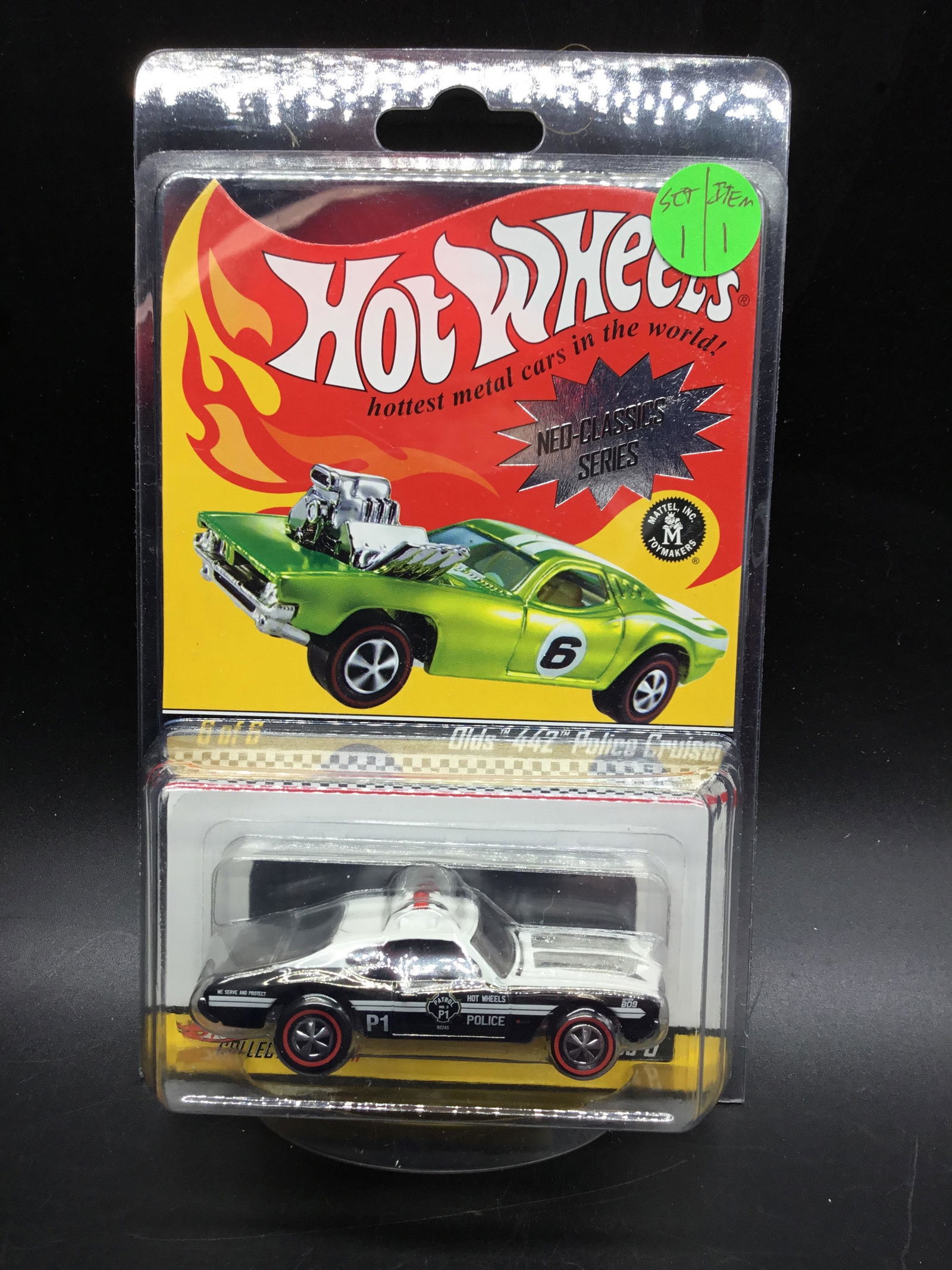 #L2099 Red Line Club 2007 Hot Wheels Olds 442: #L2099 Red Line Club 2007 Hot Wheels Olds 442 Cop car series 6 #1621/10,000 a Neo Classics Series Classic!