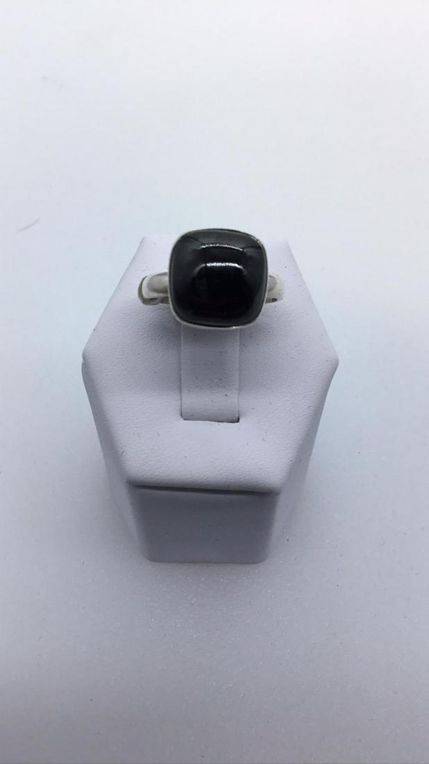 Sterling Silver Ring with red stone (1 of 3)