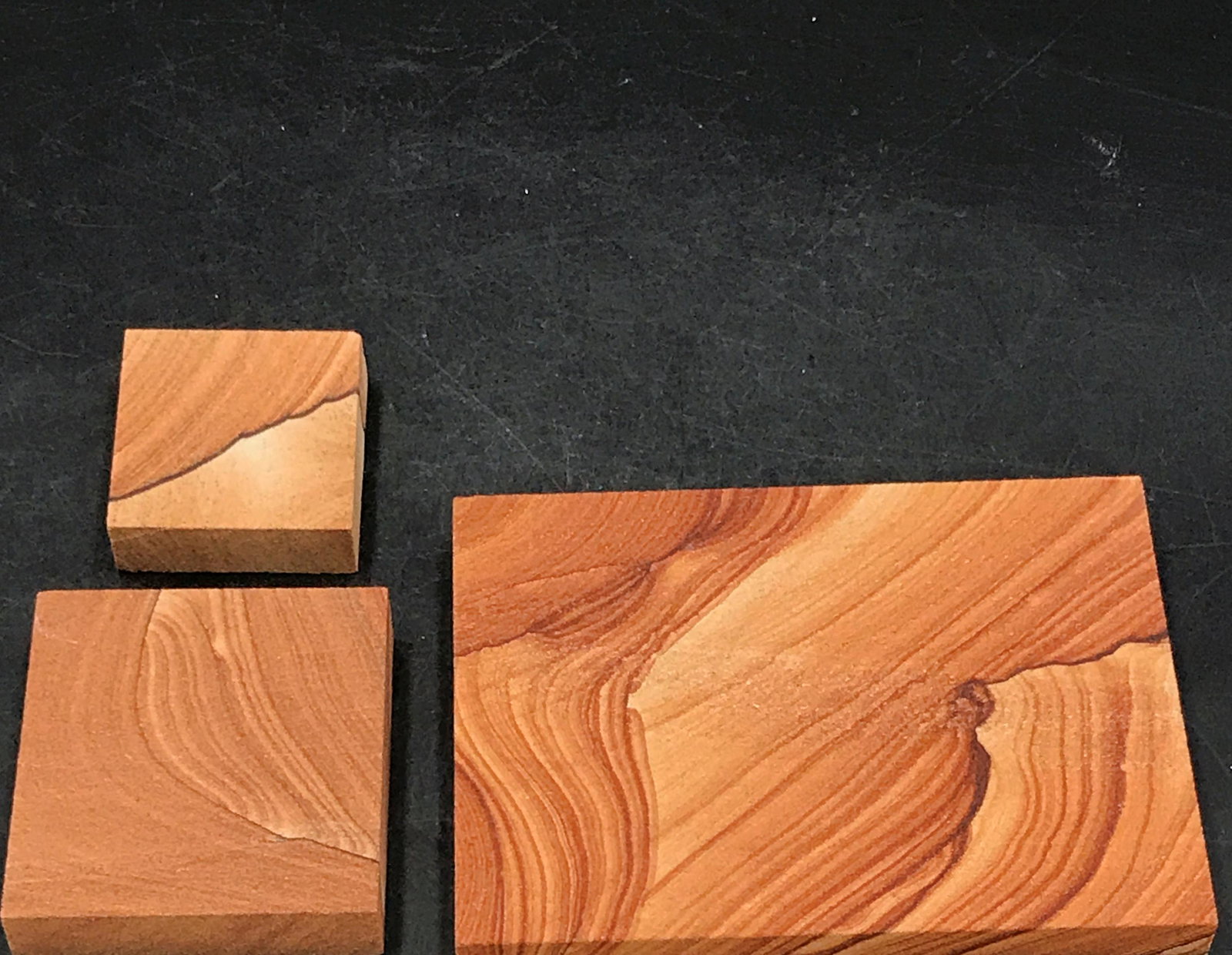 Sandstone, Rock, Crystal, Natural, Decor, Collectible,: 3 picture sandstone slabs. Utah