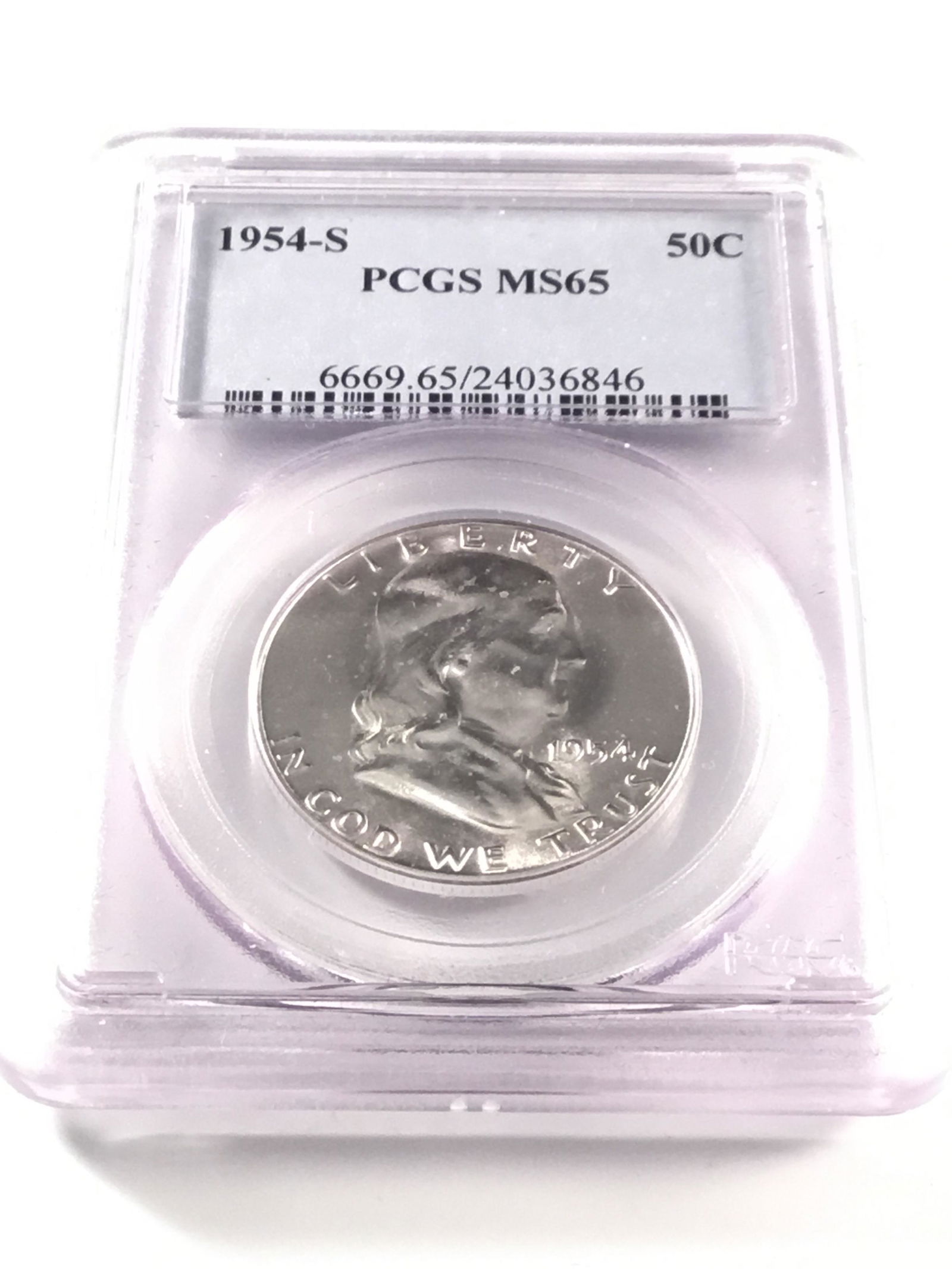 1954 S Franklin Half Dollars (1 of 2)