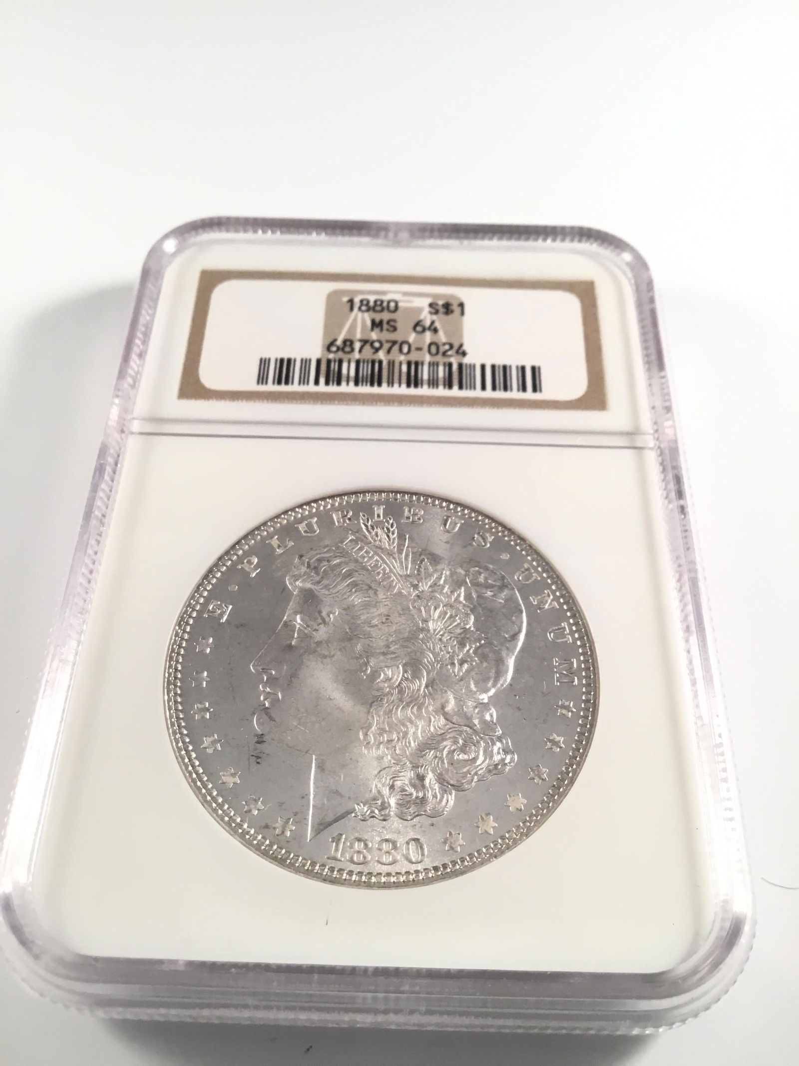 1880 Morgan Silver Dollars NGC MS64 (1 of 2)