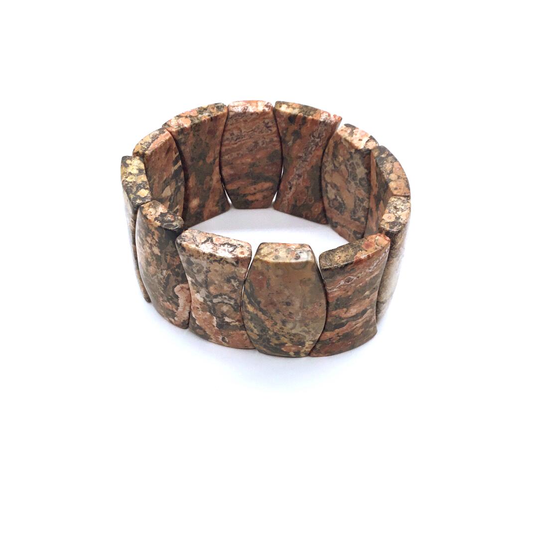 Leopard skin jasper bracelet (1 of 2)