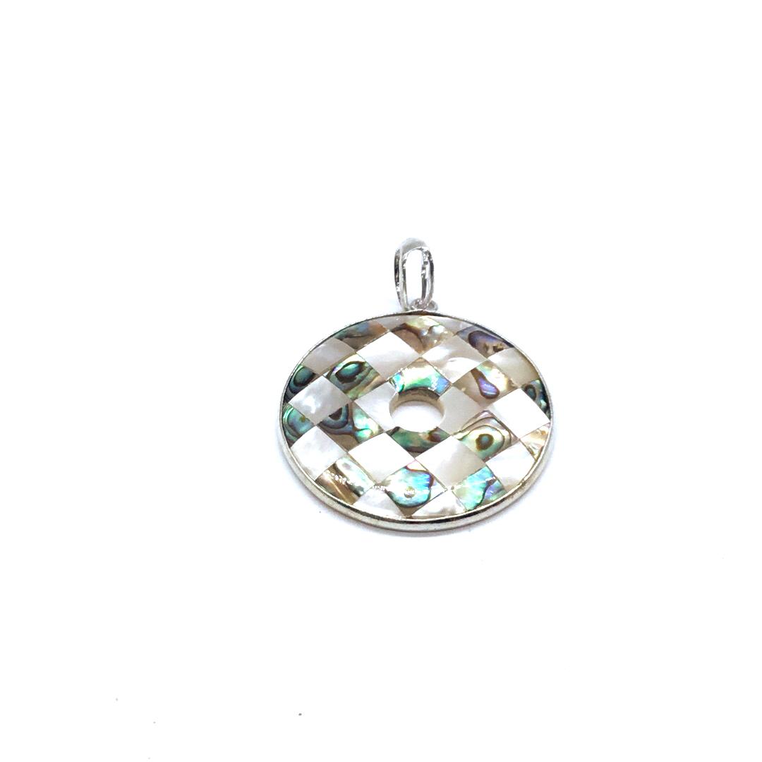 Stripe Abalone pendant: Stripe Abalone pendant weighs 8 grams #2202.5