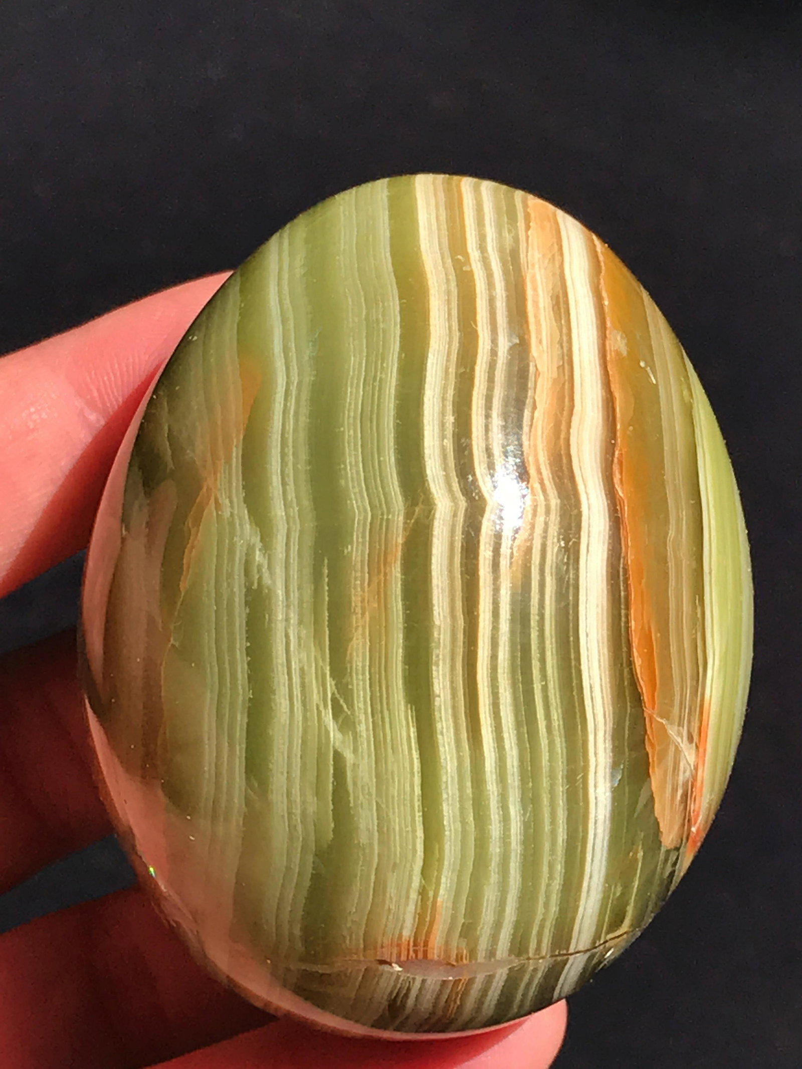 Onyx, Rock, Crystal, Natural, Decor, Collectible,: Onyx (banded calcite) egg. Pakistan
