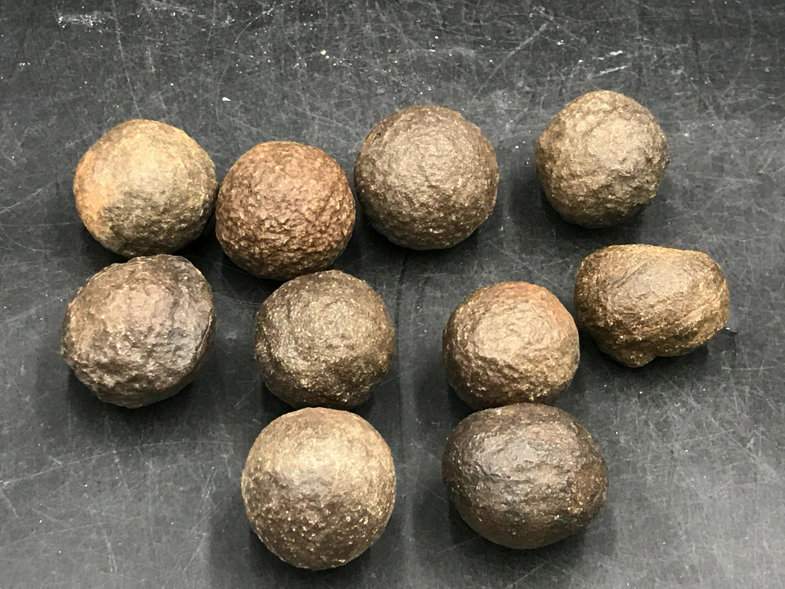 Iron, Rock, Crystal, Natural, Collectible, Mineral,: 10 moqui marbles (iron concretion)