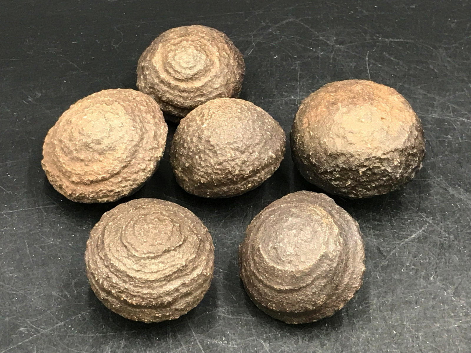 Rock, Crystal, Natural, Collectible, Mineral, Specimen: 6 moqui marbles (iron concretion) Utah