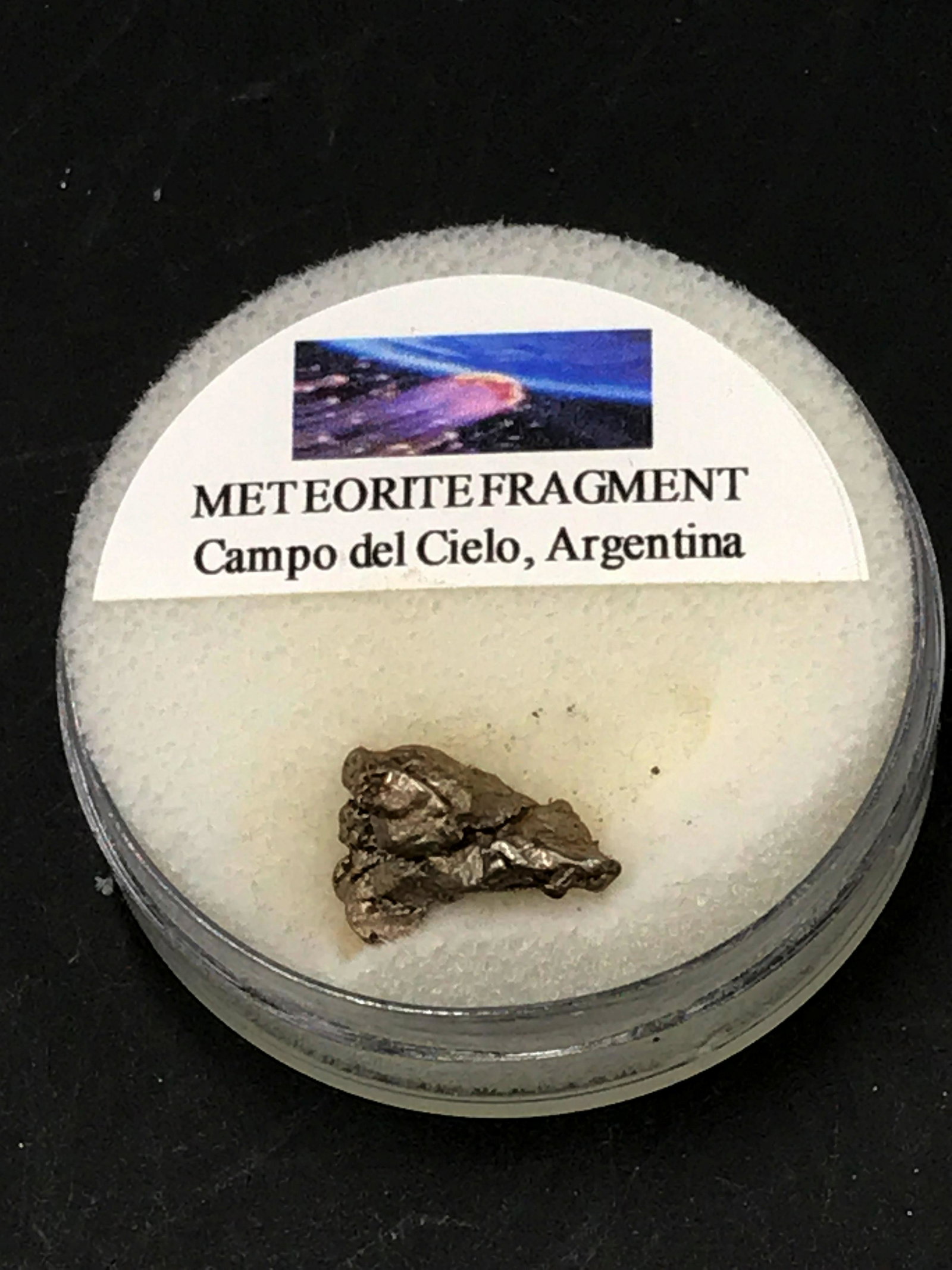 Meteorite, Rock, Natural, Outerspace, Collectible,: 1.95 gram meteorite. Campo del Cielo fall, Argentina