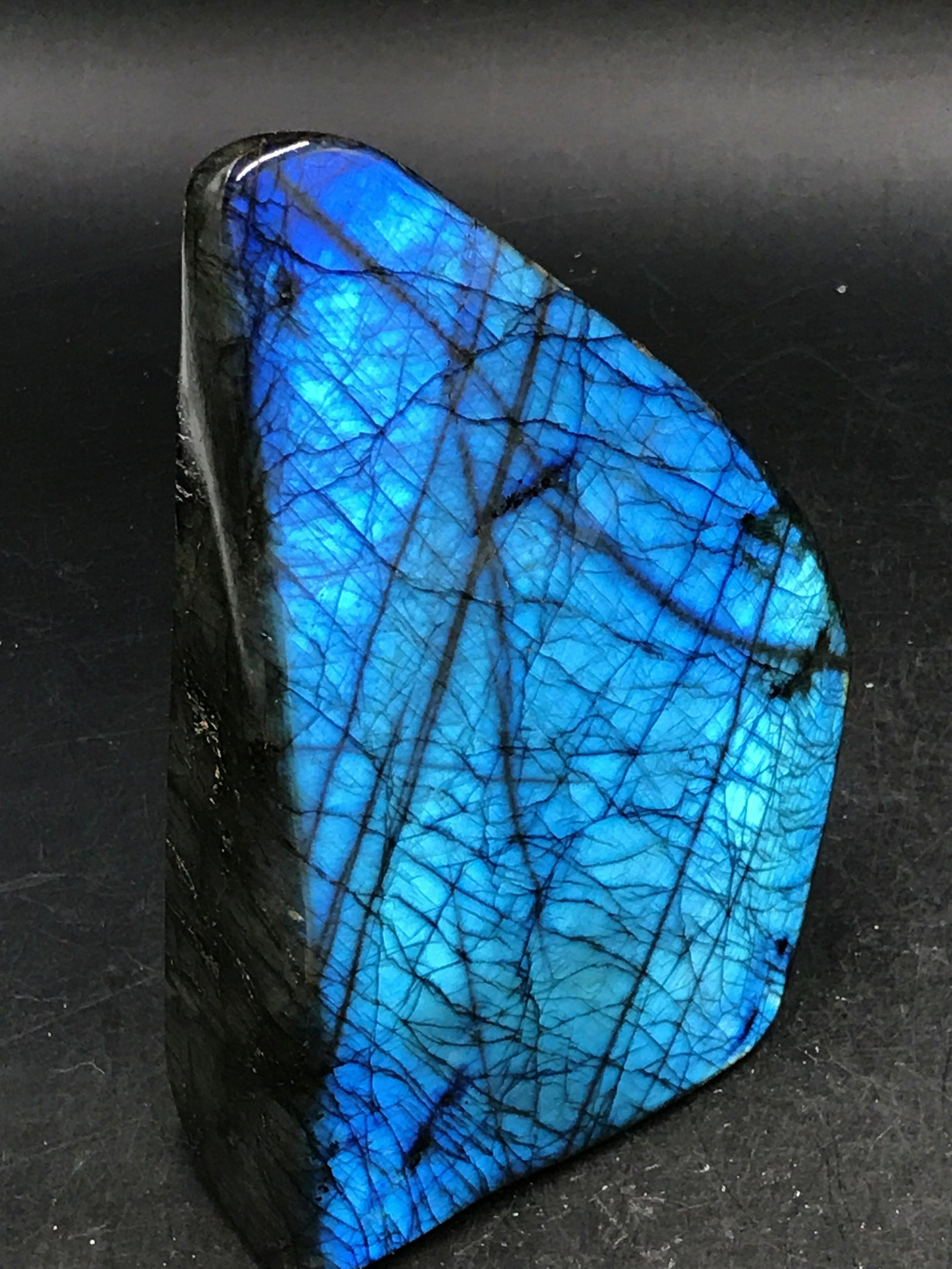 Rock, Crystal, Natural, Decor, Collectible,: Polished labradorite freeform. Madagascar 2lb 9oz