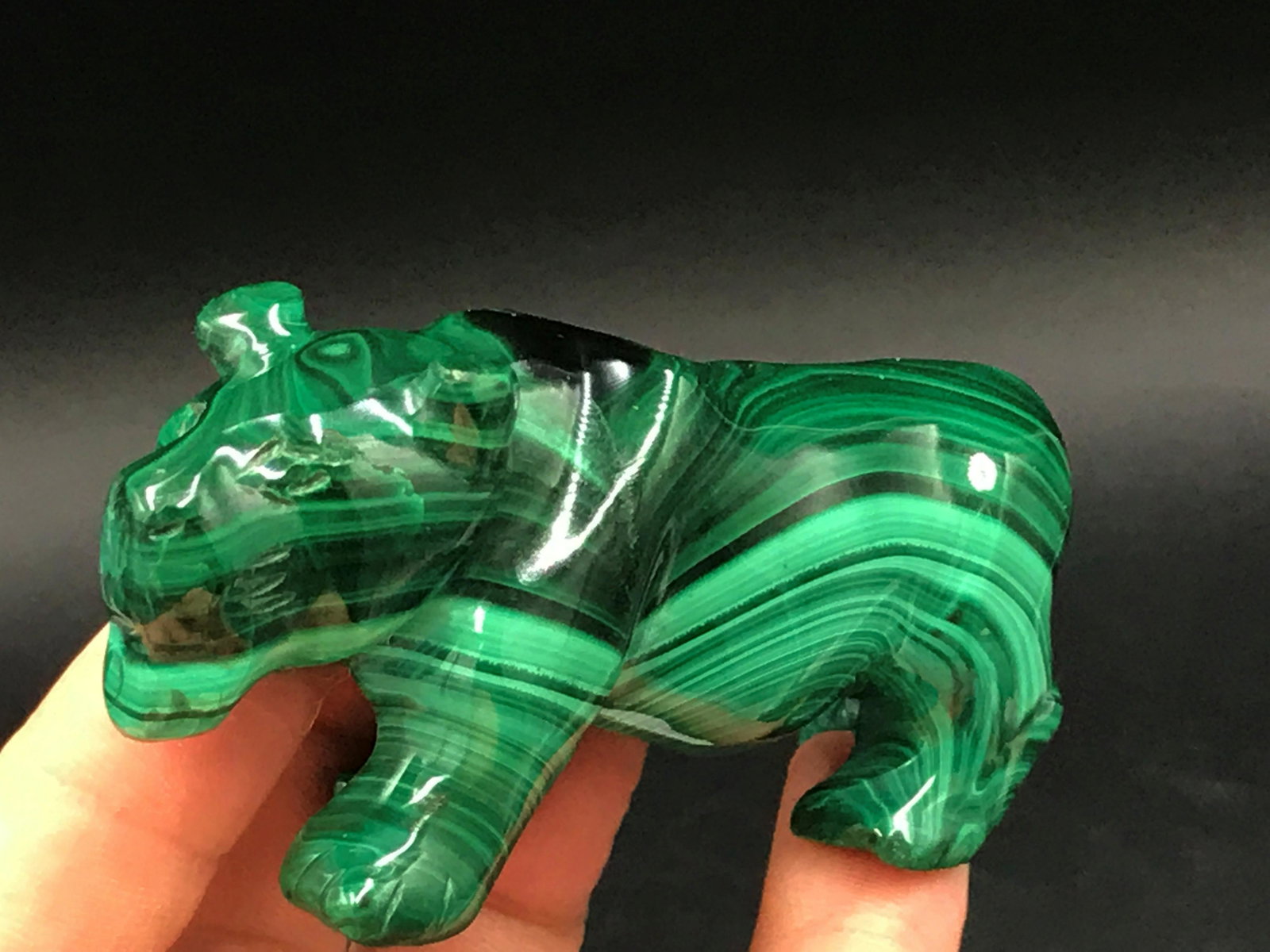 Malachite, Rock, Natural, Decor, Collectible, Carving,: Malachite lion carving. Republic of Congo