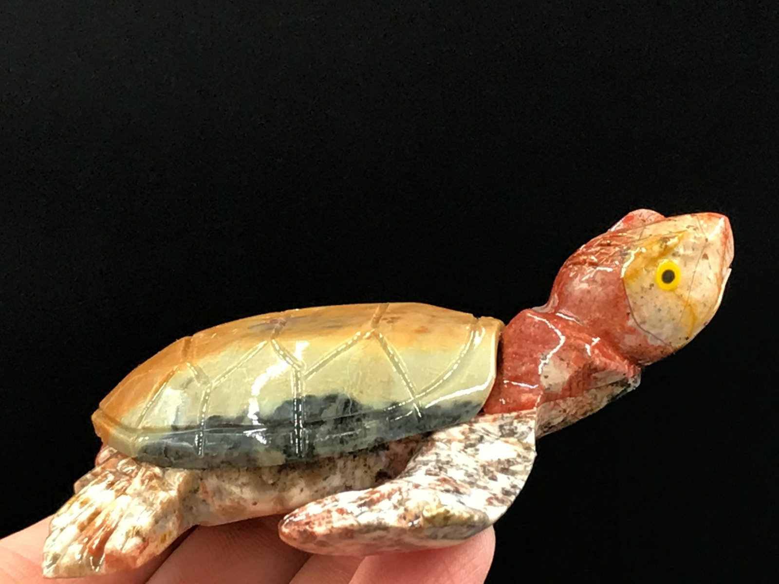 Rock, Crystal, Natural, Collectible, Carving, Turtle,: Soapstone sea turtle
