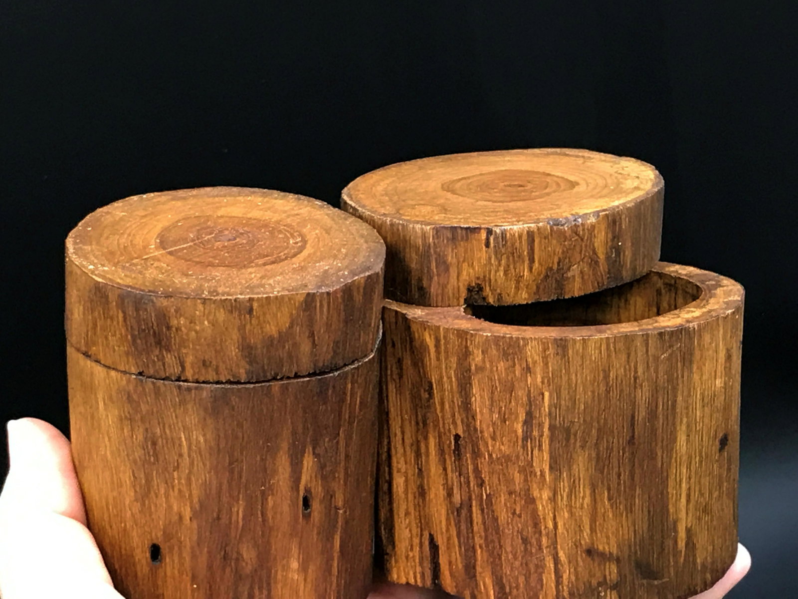 Accessories, Natural, Collectible, Decor: 2 "hide a key" wood boxes