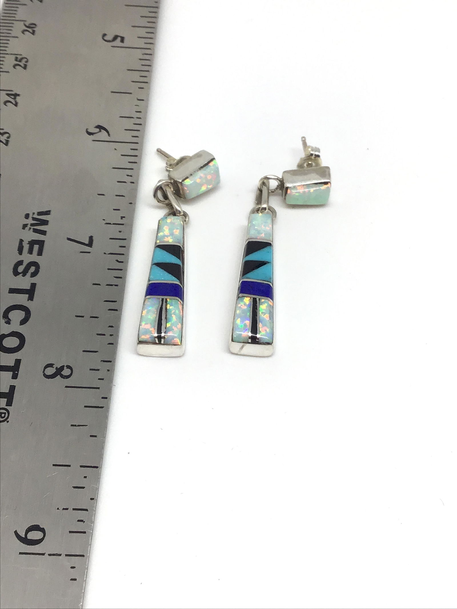 Sterling Silver & Multi-stone earrings (1 of 2)