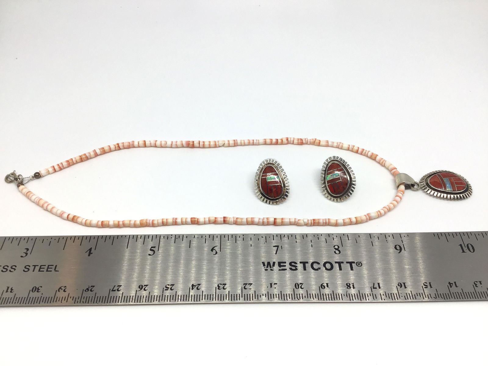 Coral & Opal Jewelry Set (1 of 4)