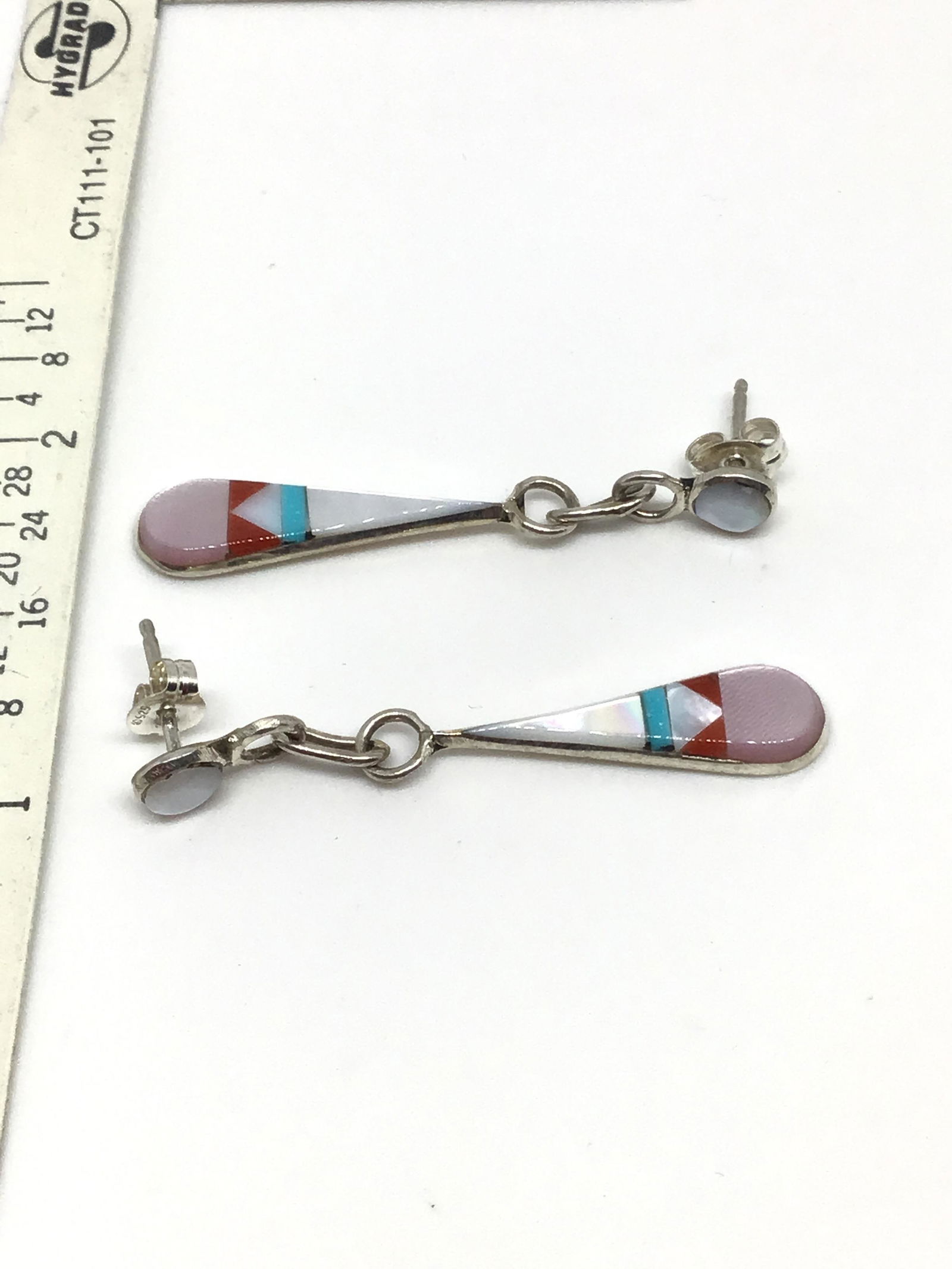 Multi-stone & Sterling Silver Earrings (1 of 2)