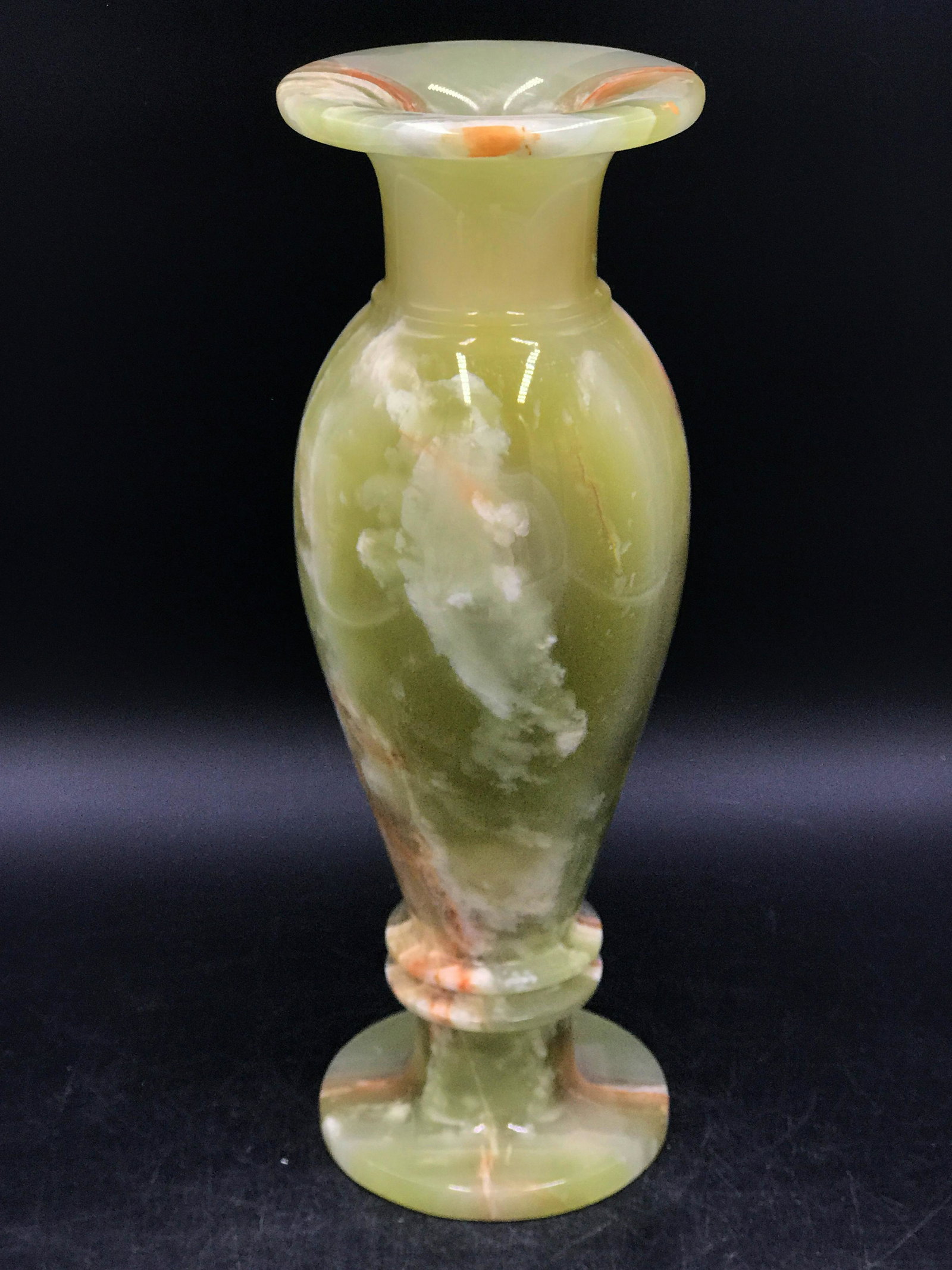 Rock, Crystal, Natural, Decor, Collectible,: 12" Onyx (banded calcite) vase. Pakistan 5lb 12oz