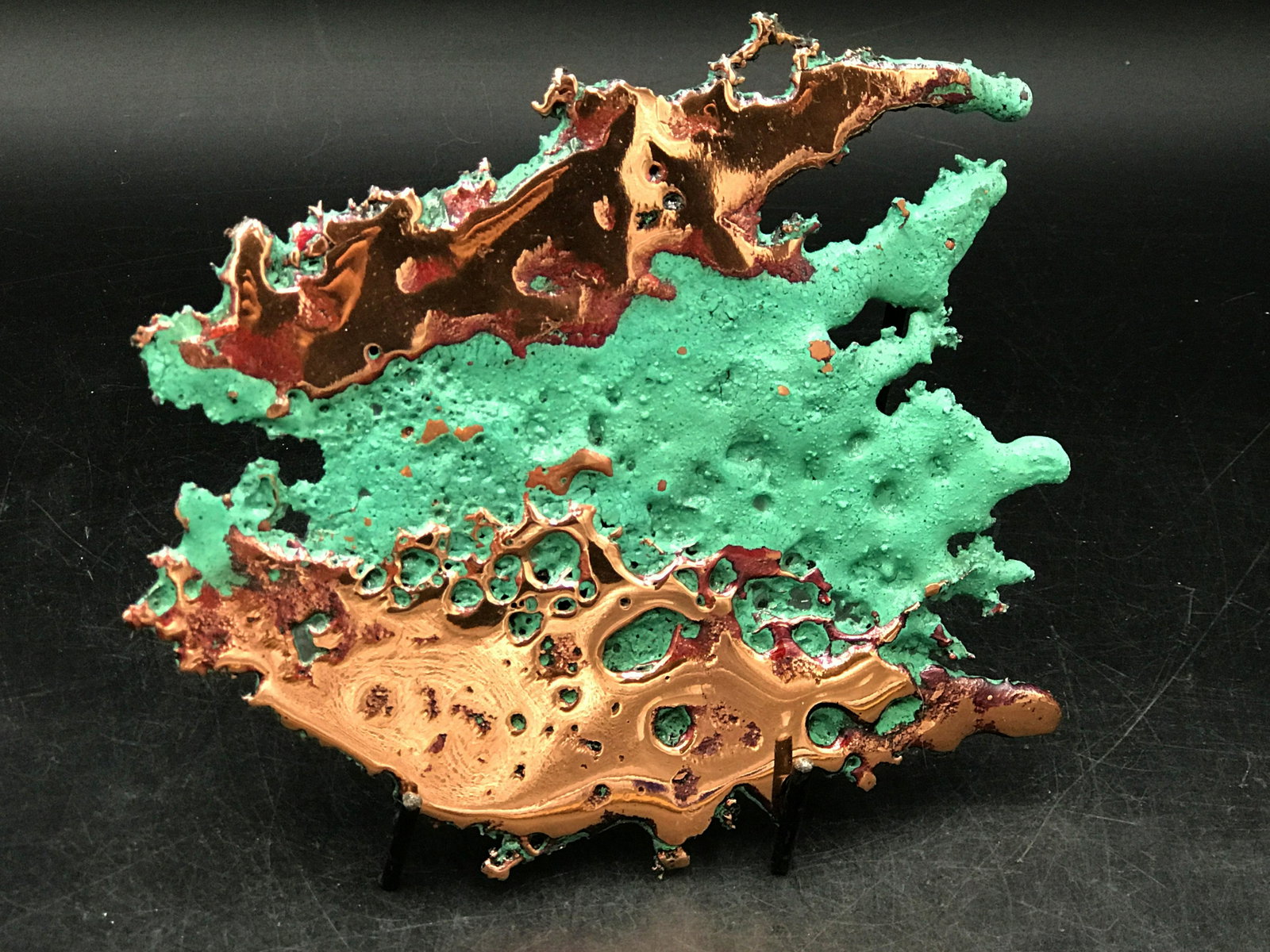 Copper, Rock, Crystal, Natural, Art, Decor,: "Splash copper" wall art. Michigan