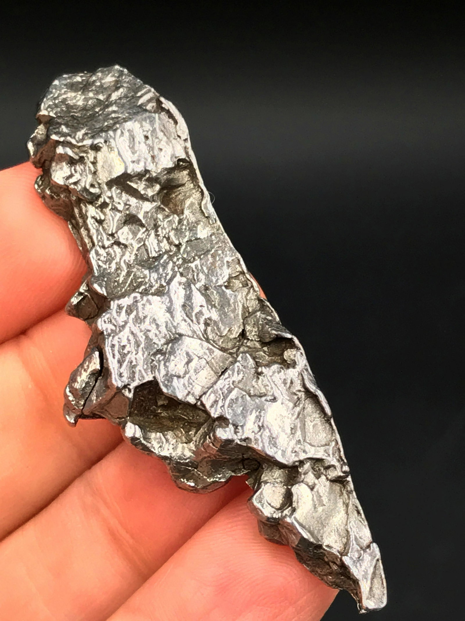 Meteorite, Rock, Crystal, Natural, Collectible,: 21.41 gram Meteorite. Campo del Cielo fall, Argentina
