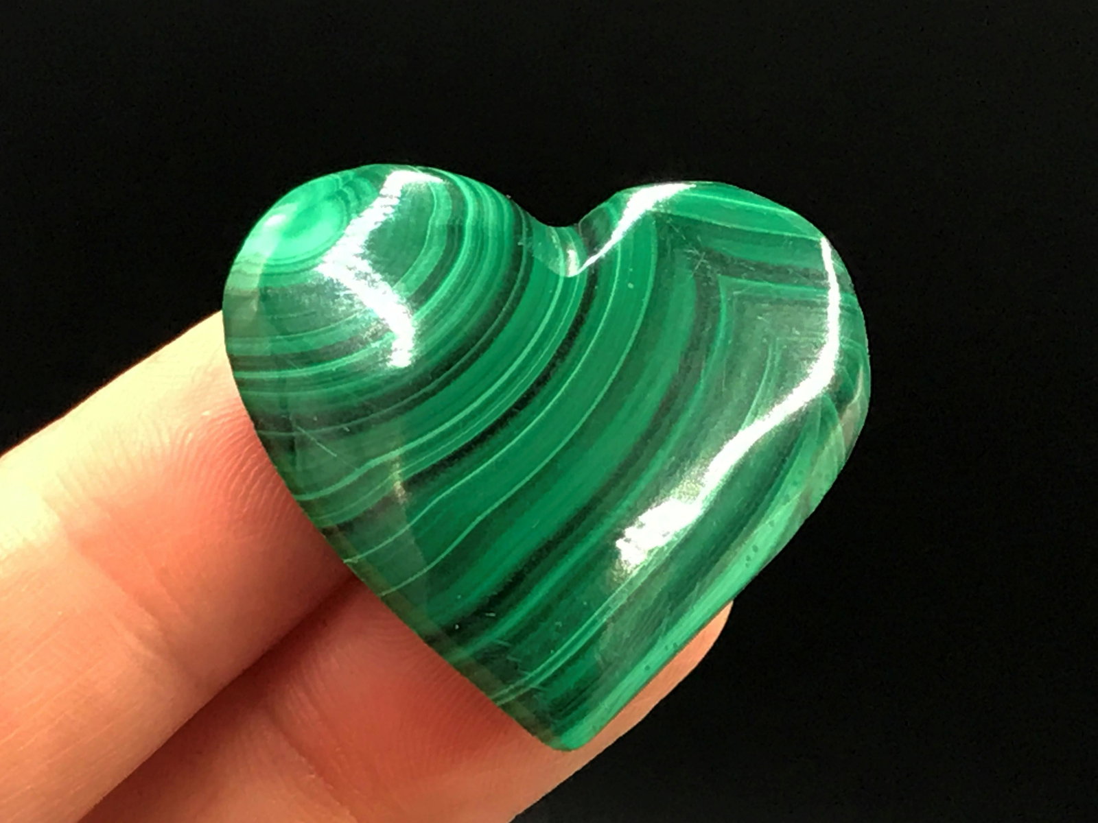 Malachite, Rock, Crystal, Natural, Collectible,: 1.5" malachite heart. Republic of Congo