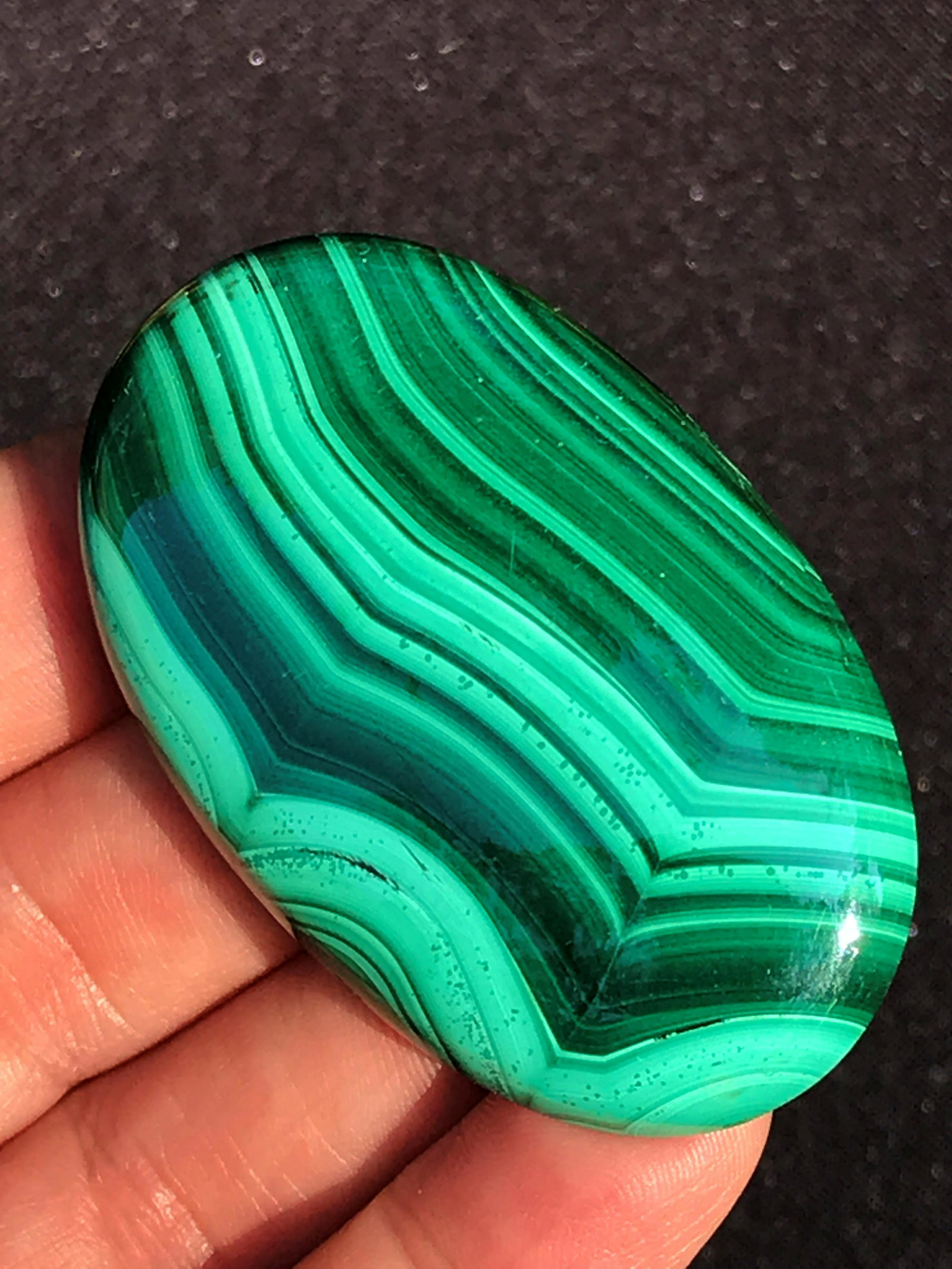 Malachite, Crystal, Natural, Jewelry, Lapidary,: Malachite cabochon