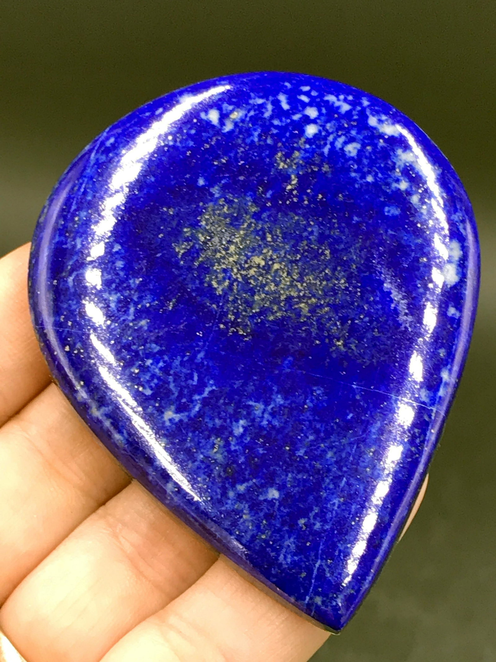 Lapis, Crystal, Natural, Jewelry, Lapidary, Cabochon: Lapis lazuli cabochon