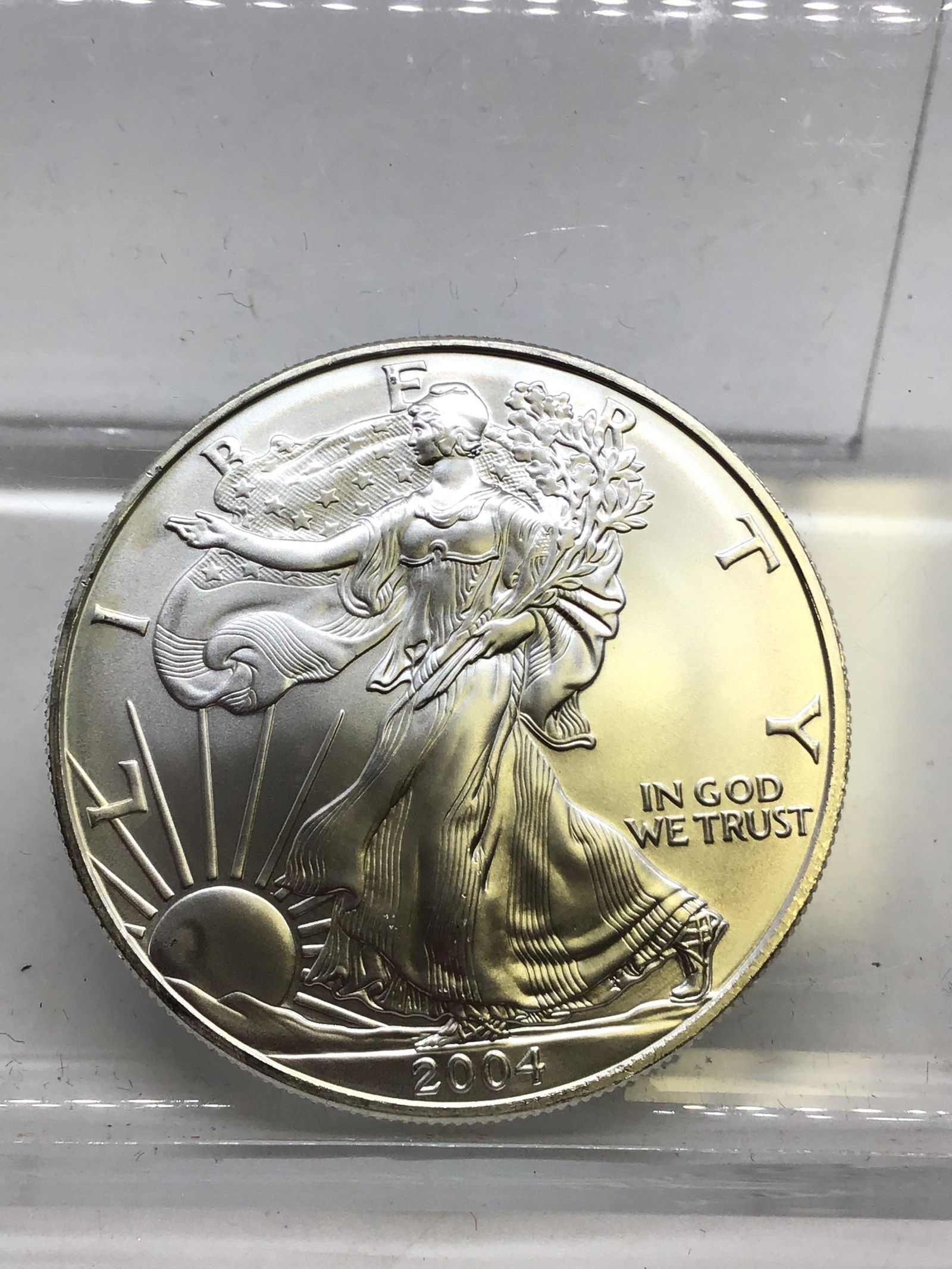 2004 Walking Liberty 1 Oz Silver Dollar: 2004 1 Oz Silver Dollar