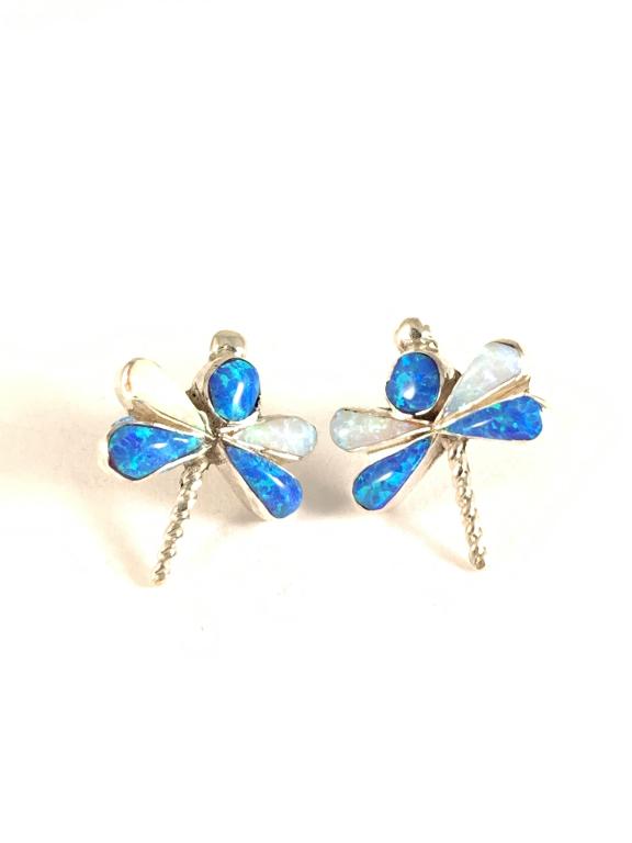 Multi stone dragonfly opal earrings (1 of 3)
