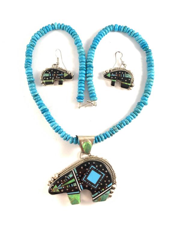 Multi stone inlay a bear set (1 of 4)