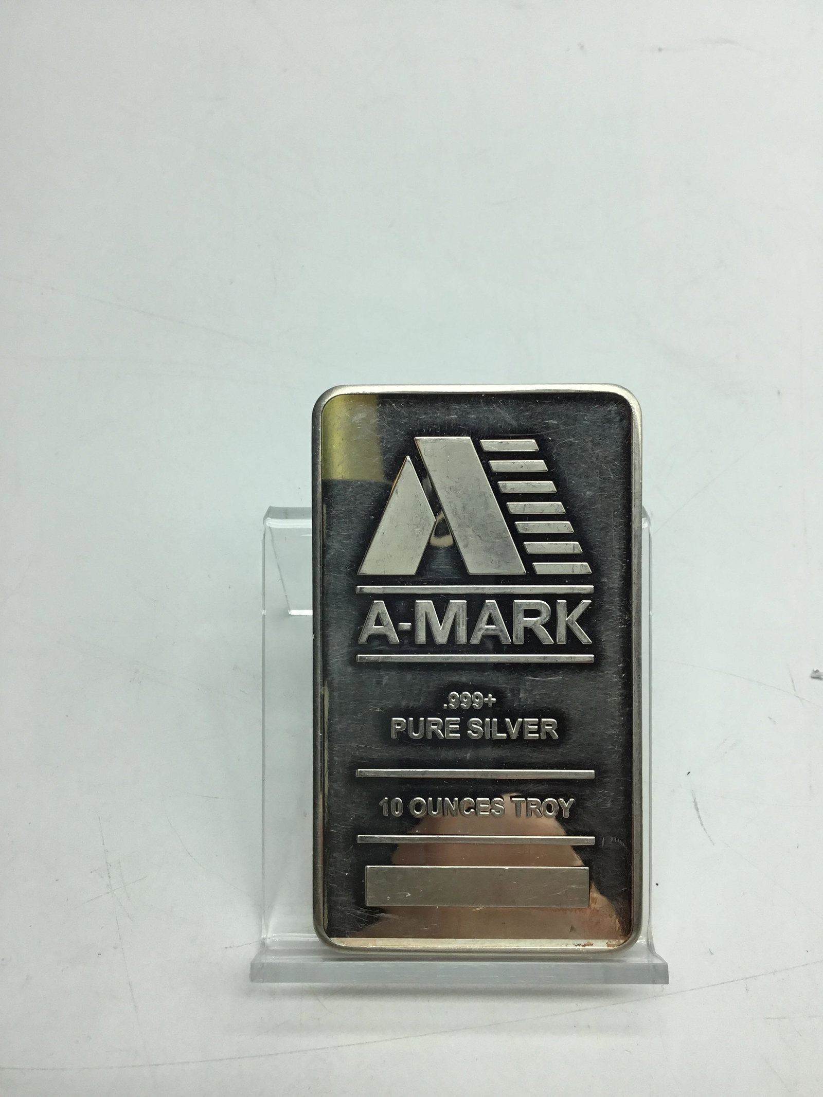 A-Mark, 10 pounds .999 pure silver bar: A-Mark, 10 pounds .999 pure silver bar