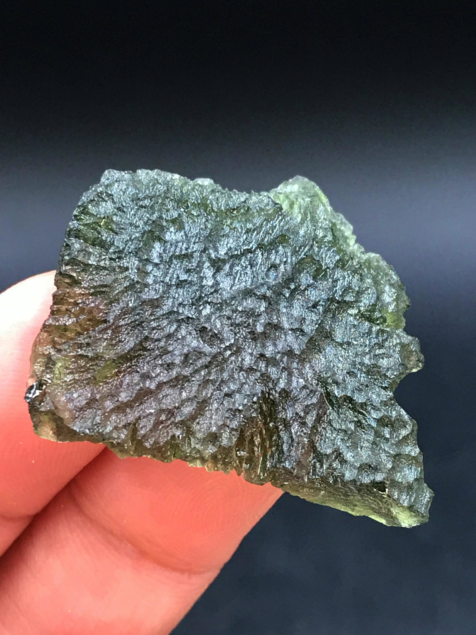 Rock, Crystal, Natural, Collectible, Mineral, Specimen: 8gram moldavite crystal. Czech Republic
