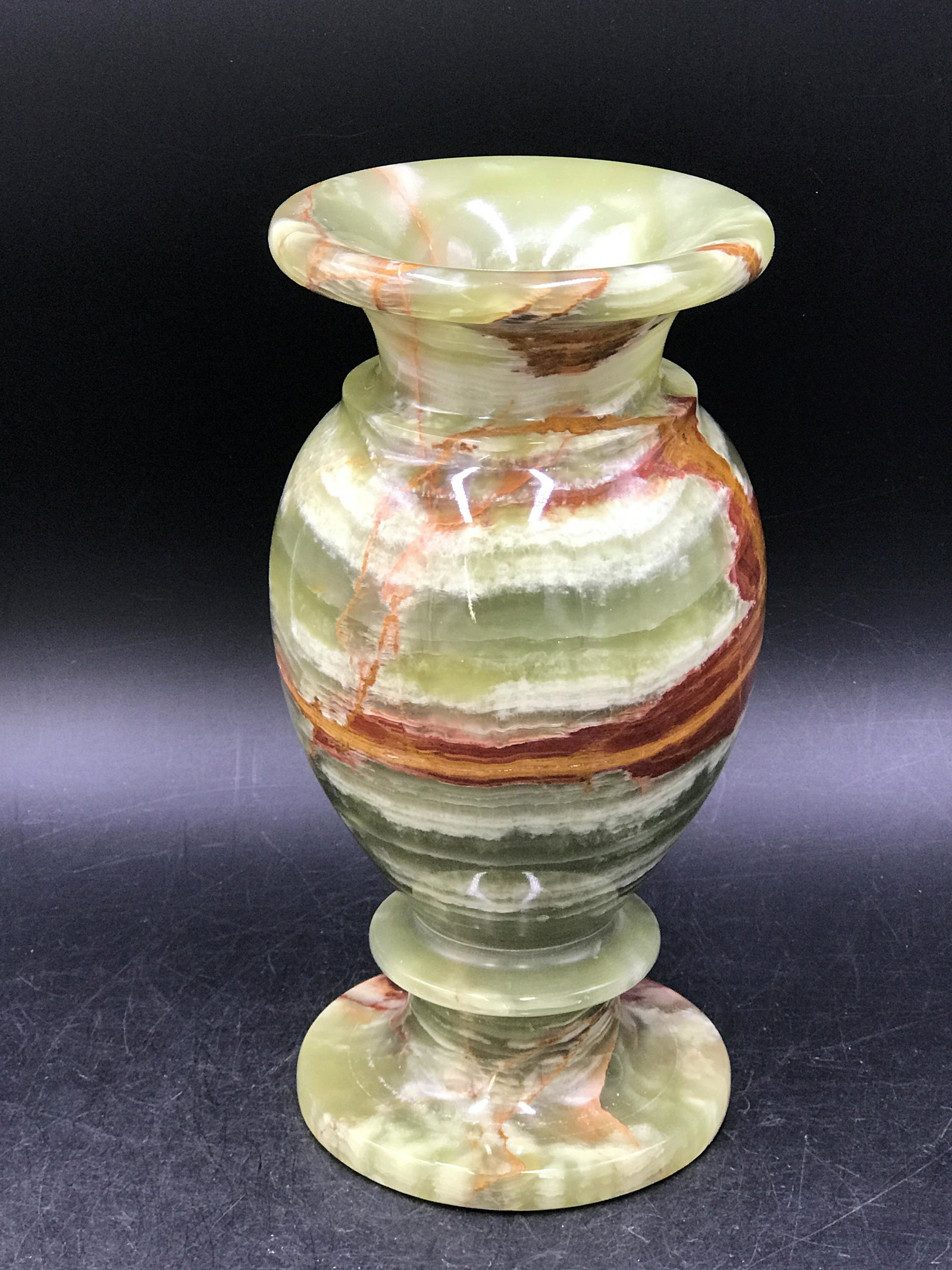 Rock, Crystal, Natural, Decor, Collectible,: 8x4" onyx (banded calcite) vase. Pakistan 5lb