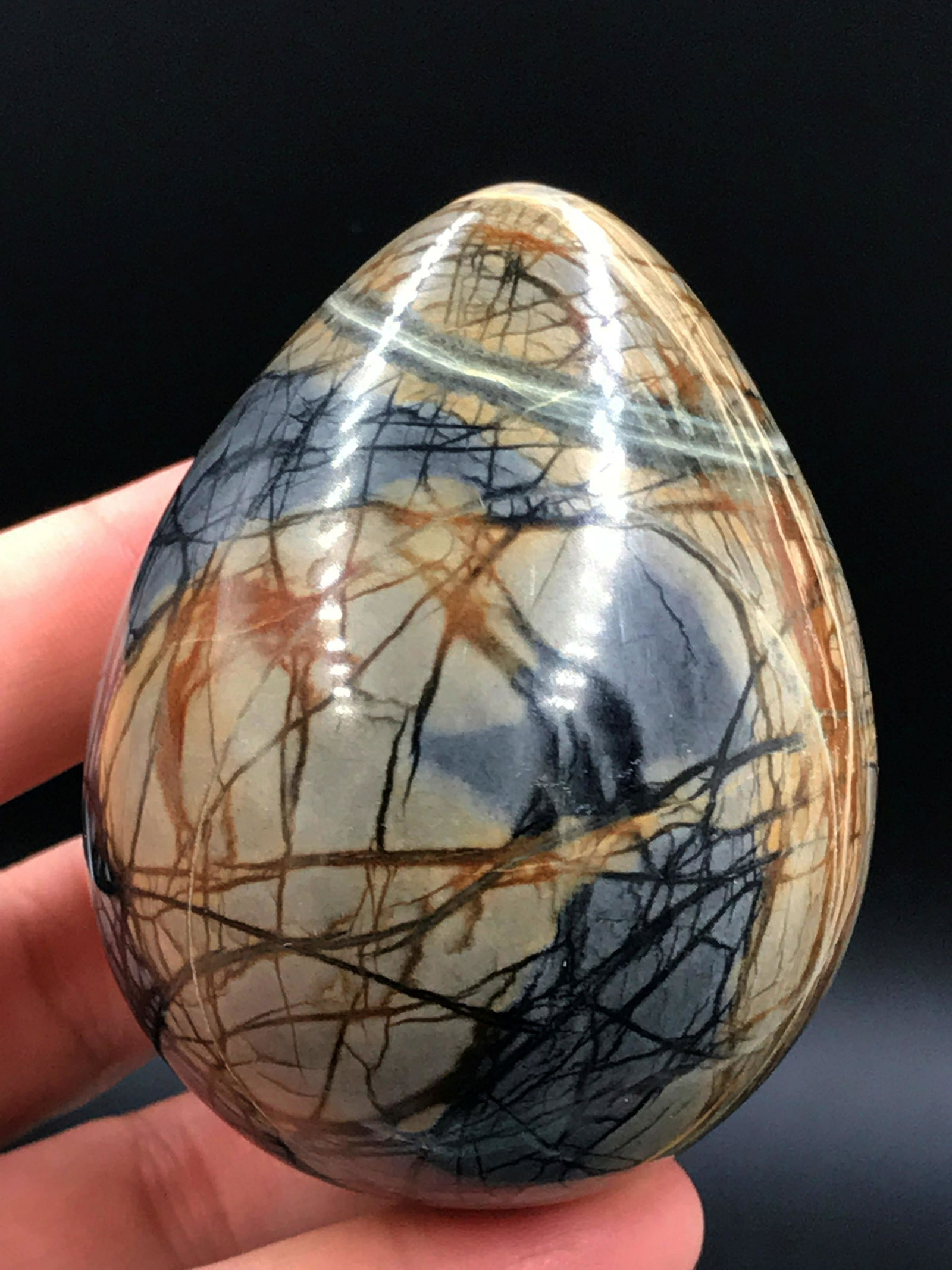 Rock, Crystal, Natural, Collectible, Carving, Egg (1 of 4)