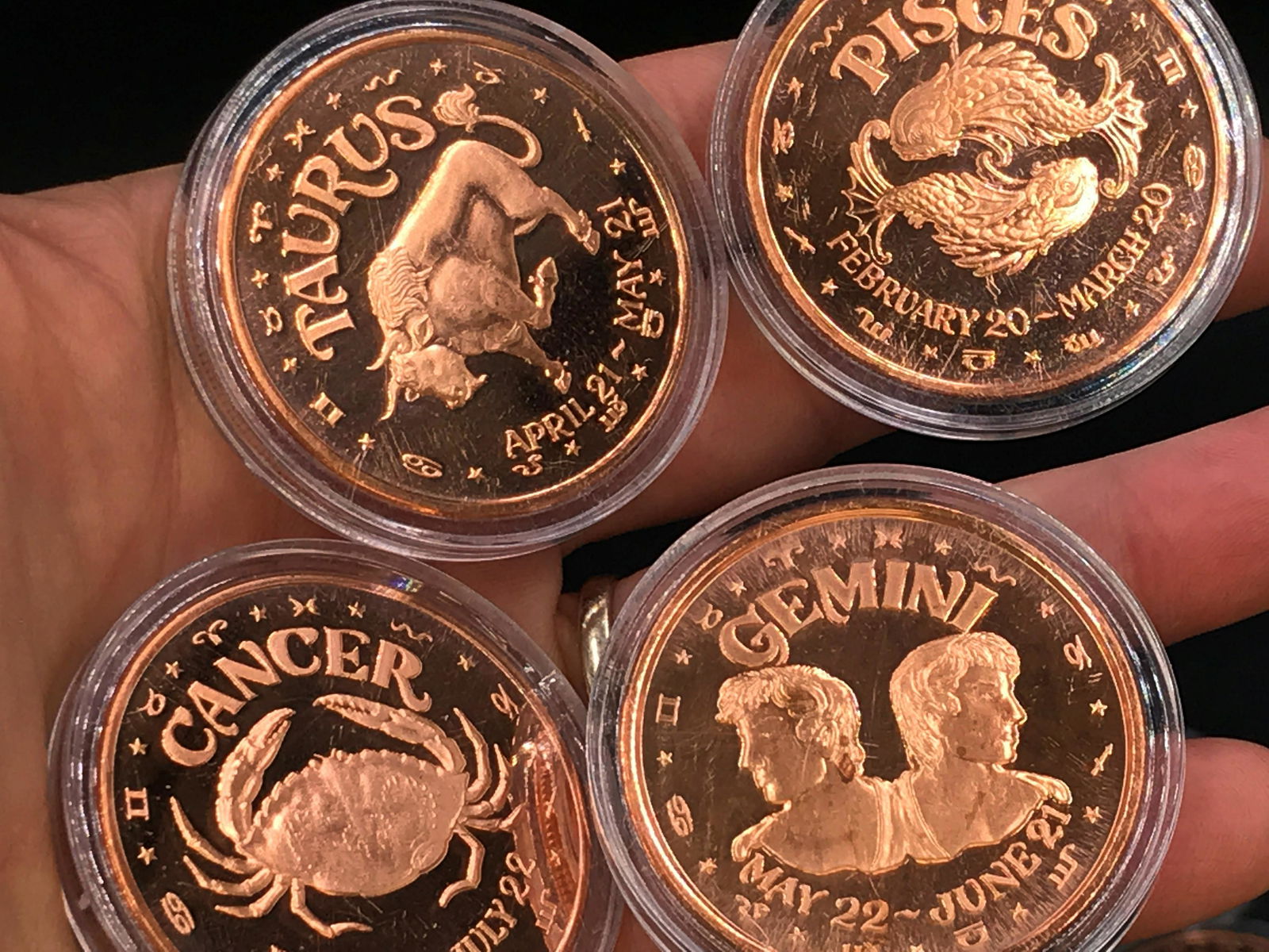 Copper, Collectible, Zodiac, Coin (1 of 2)