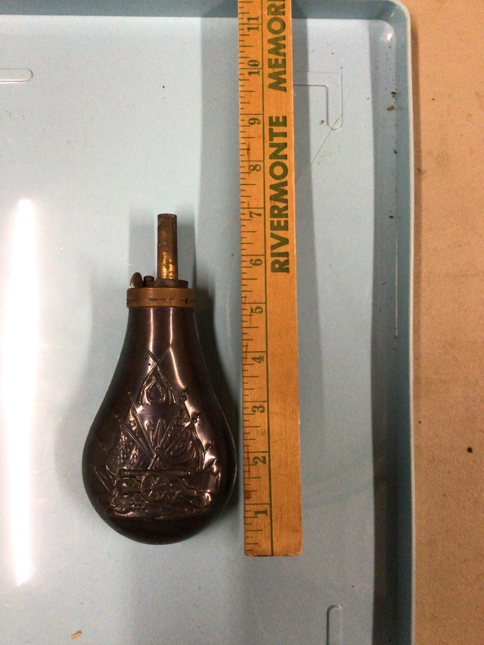 Powderflask: Brass