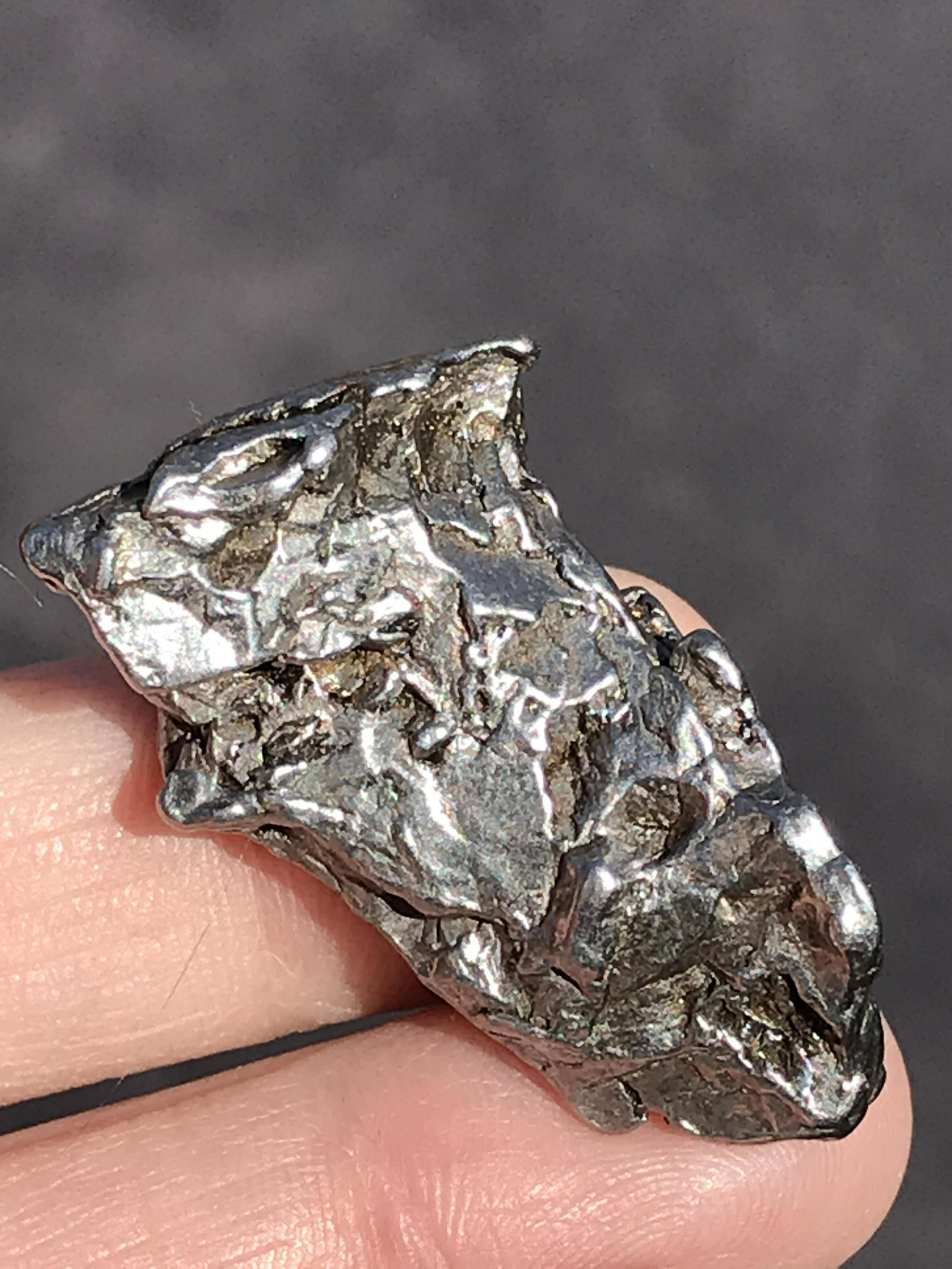 Meteorite, Rock, Crystal, Natural, Collectible,: Meteorite Campo del Cielo, Argentina. 24.3g