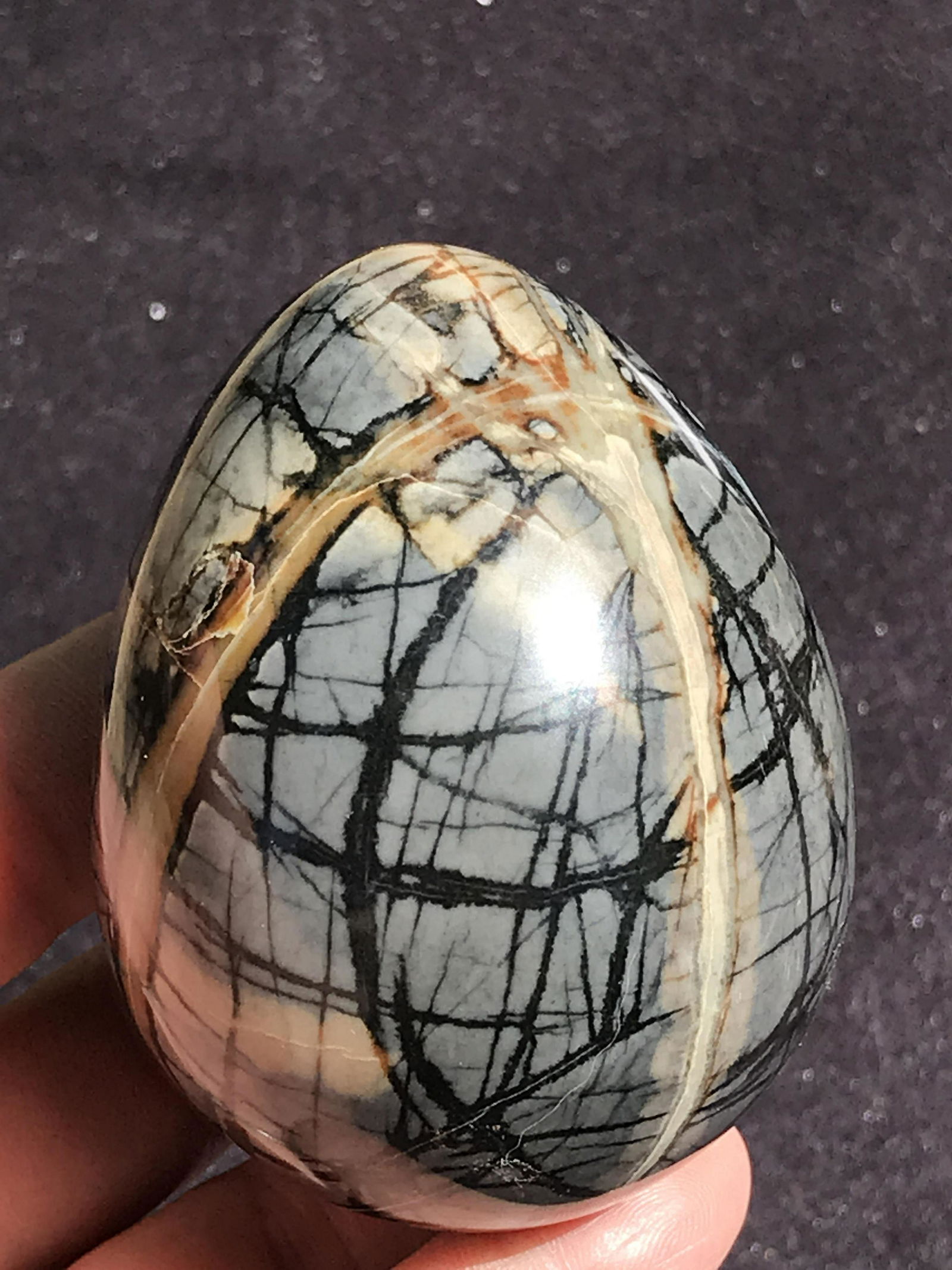 Rock, Crystal, Natural, Collectible, Carving, Egg (1 of 4)