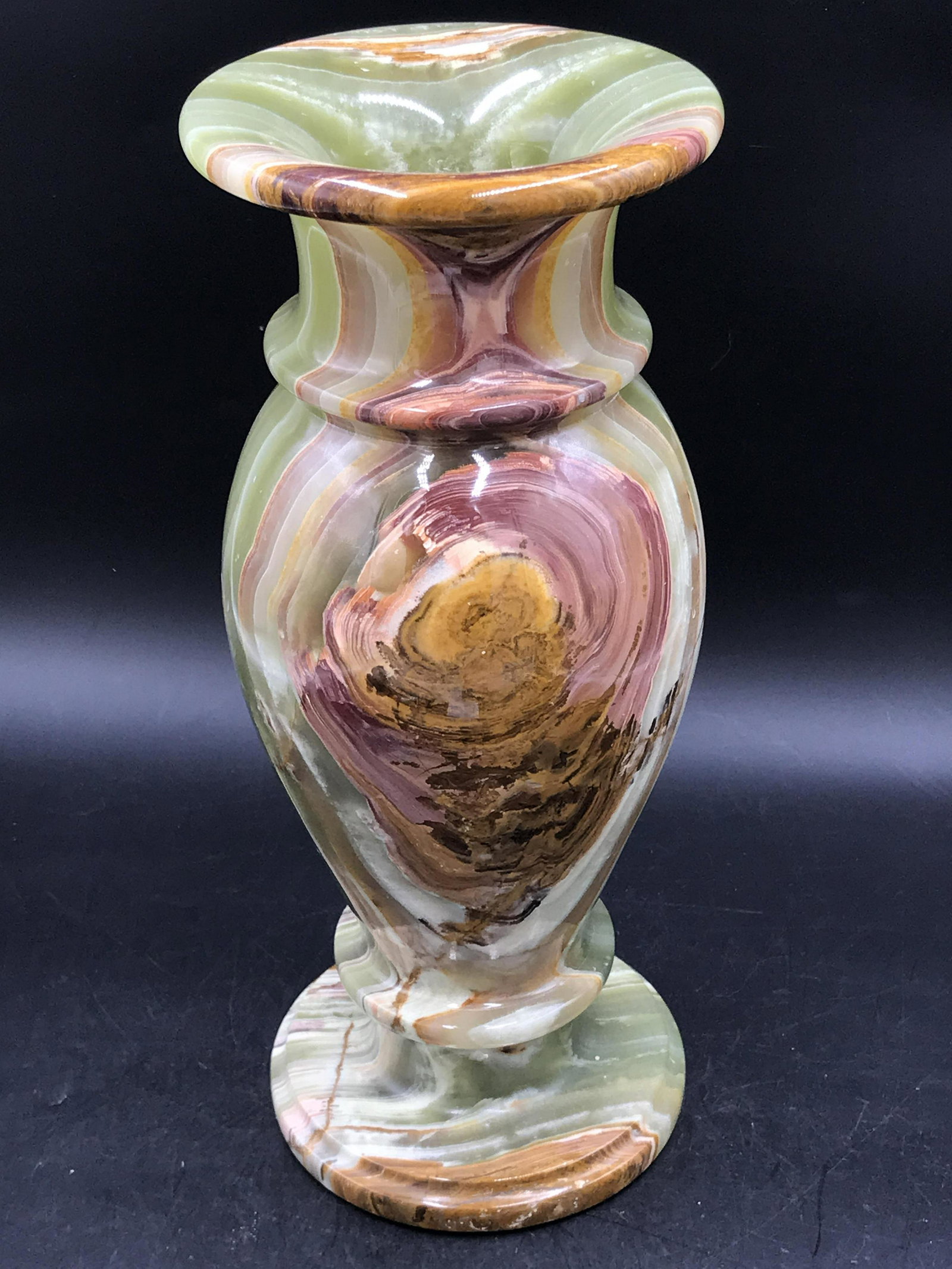 Rock, Crystal, Natural, Decor, Collectible, Carving,: Onyx Fineal Vase Pakistan 10lb 12"