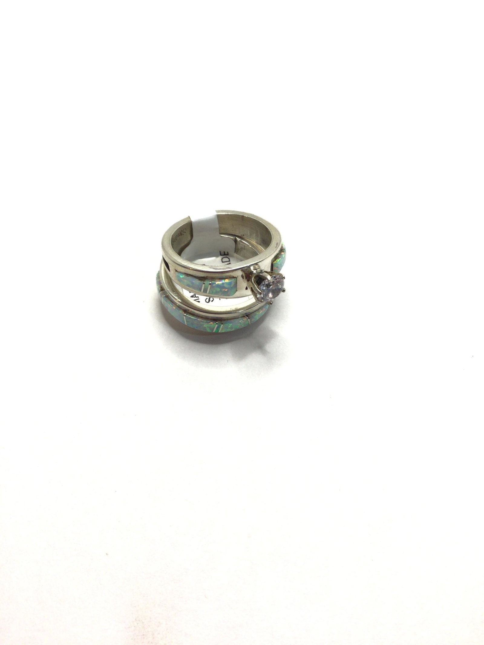 G: Marissa Salicion Zuni Opal Wedding Ring (1 of 3)
