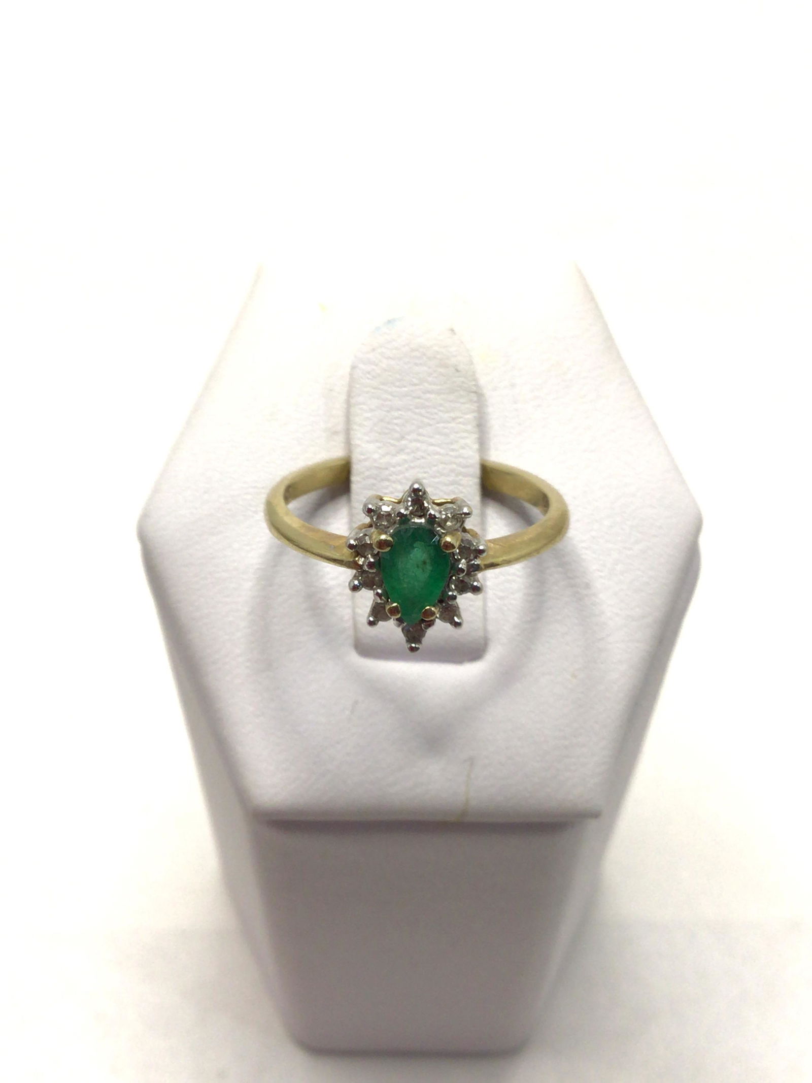 10K Gold Diamond Emerald Ring (1 of 3)