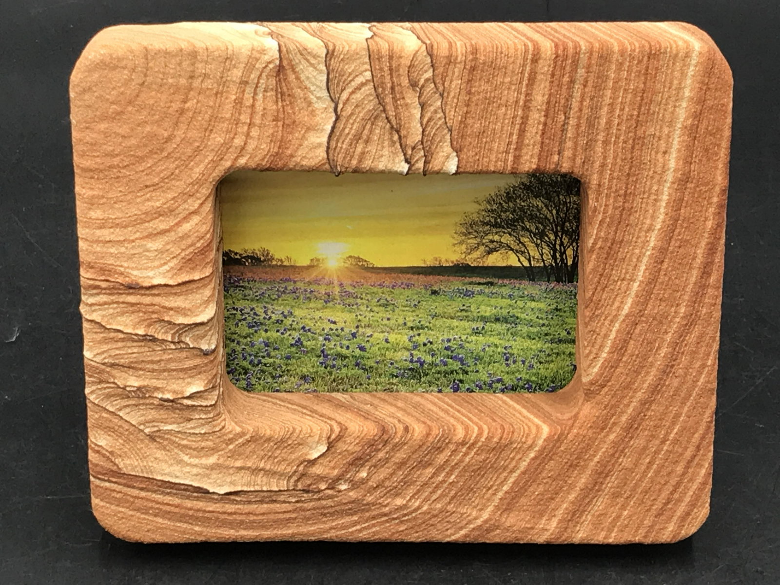 Rock, Crystal, Natural, Decor, Collectible,: Picture Sandstone Picture Frame