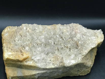 Rock, Crystal, Natural, Collectible, Mineral, Specimen: Quartz Crystal Cluster Mt. Ida, Arkansas 12 x 9"