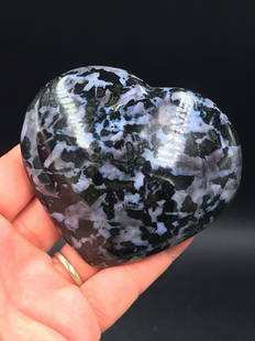 Rock, Crystal, Natural, Collectible, Carving, Heart: Gabbro Heart Madagascar