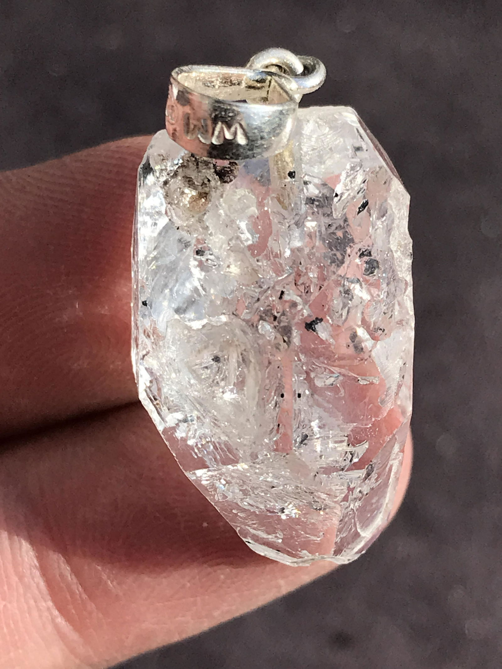 Rock, Crystal, Natural, Jewelry, Pendant, Sterling (1 of 4)