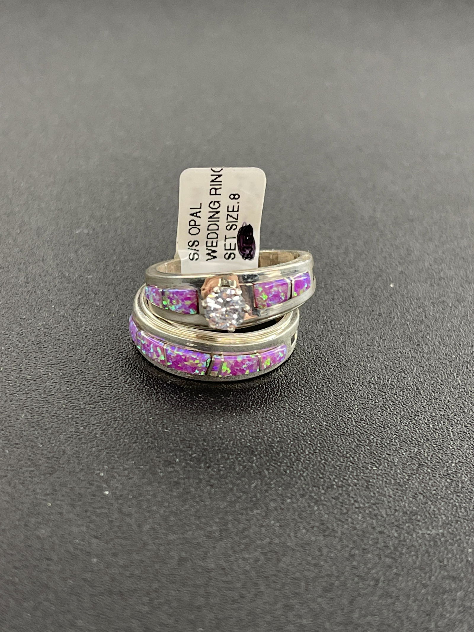 Opal wedding ring: Handmade by Miranda Salicion