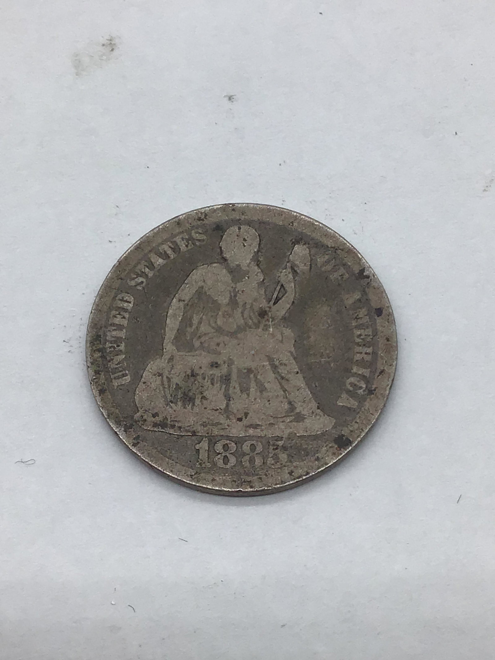 1885 seated liberty dime (1 of 2)