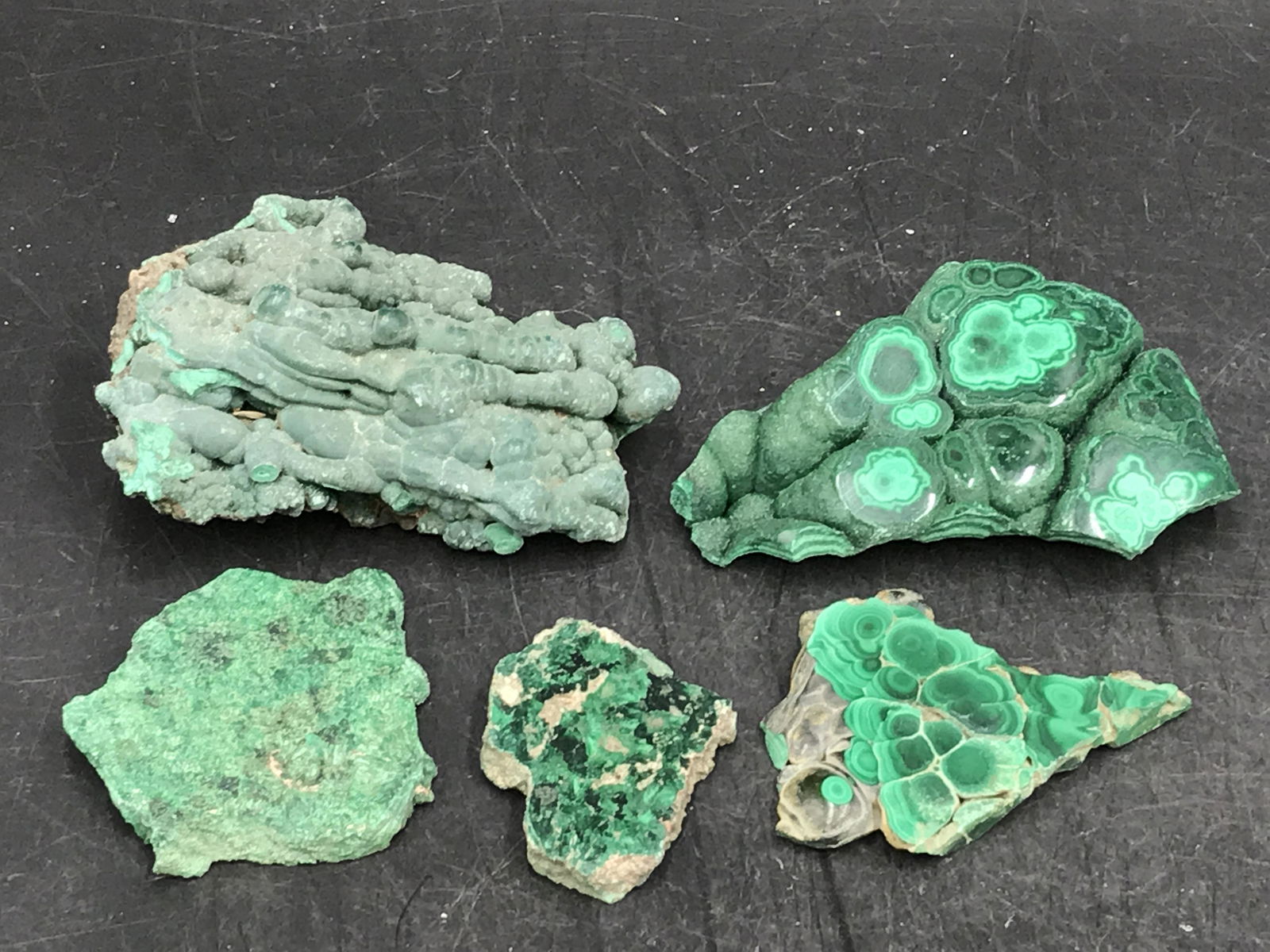 Rock, Crystal, Natural, Collectible, Mineral, Specimen, Malachite (1 of 5)