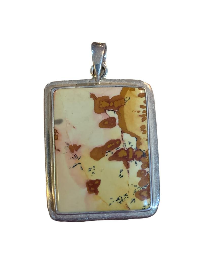 Picture Jasper pendant: Sterling