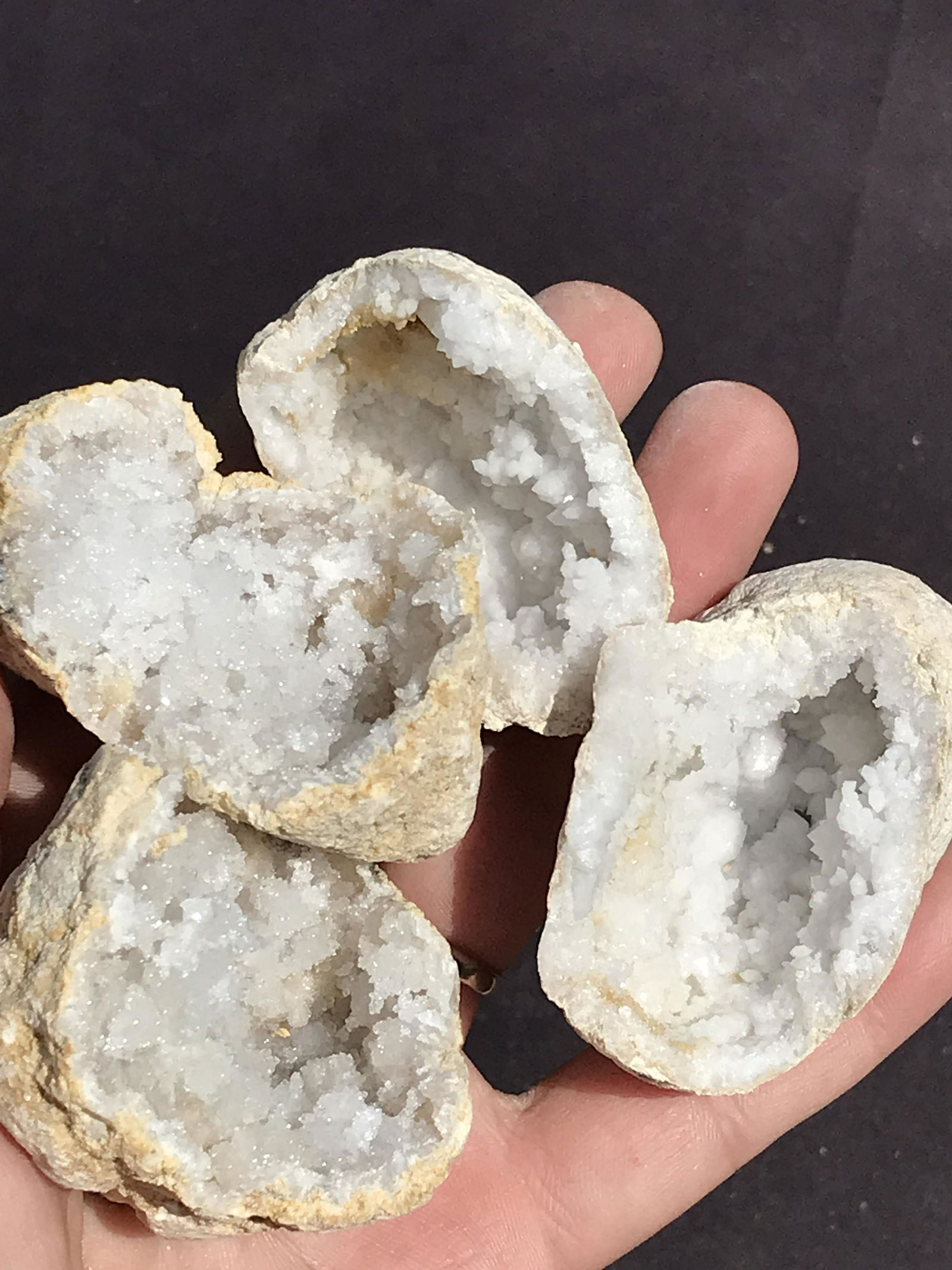Geode, Rock, Crystal, Natural, Collectible, Specimen, (1 of 4)