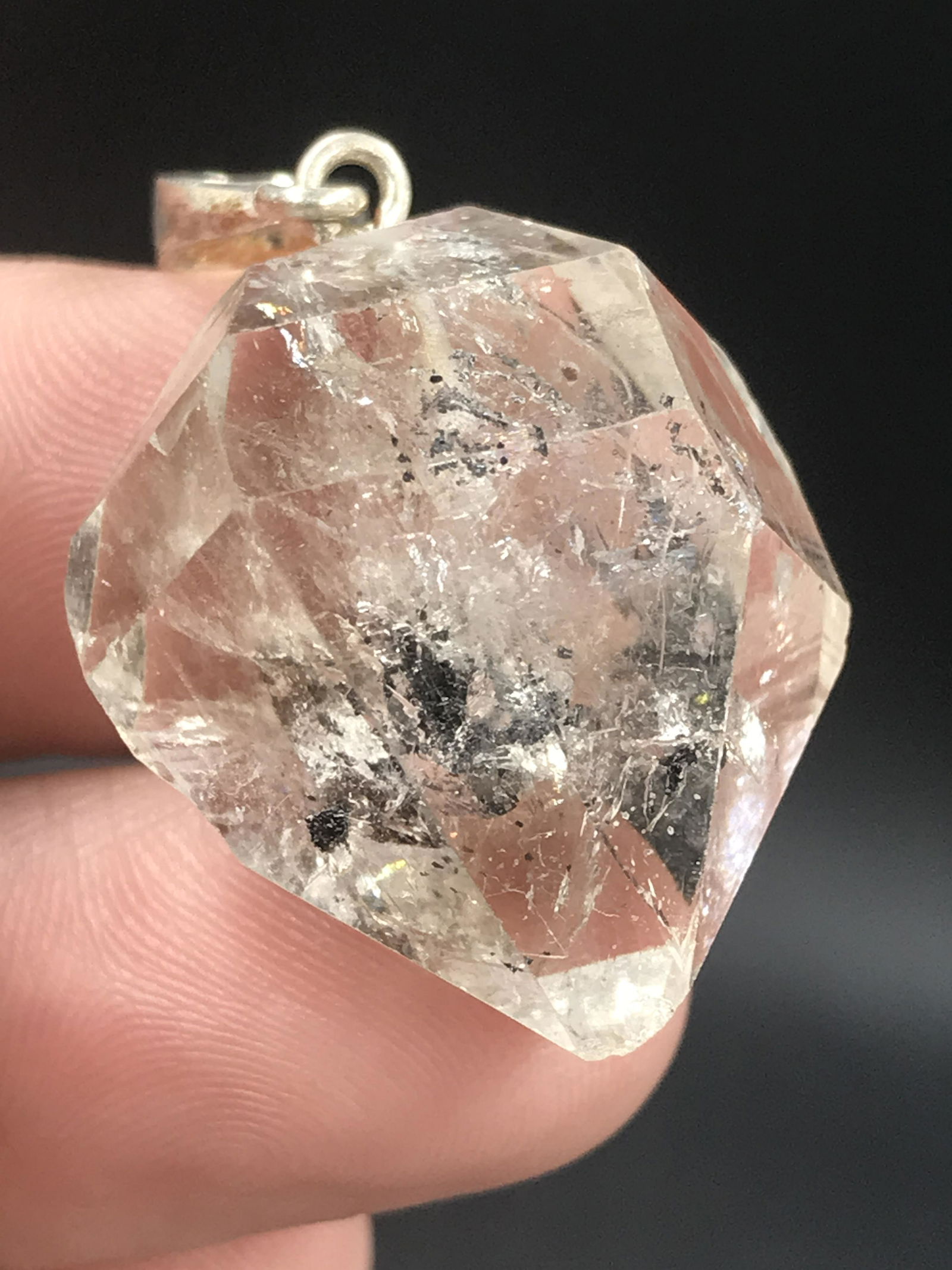 Rock, Crystal, Natural, Jewelry, Pendant, Sterling (1 of 5)