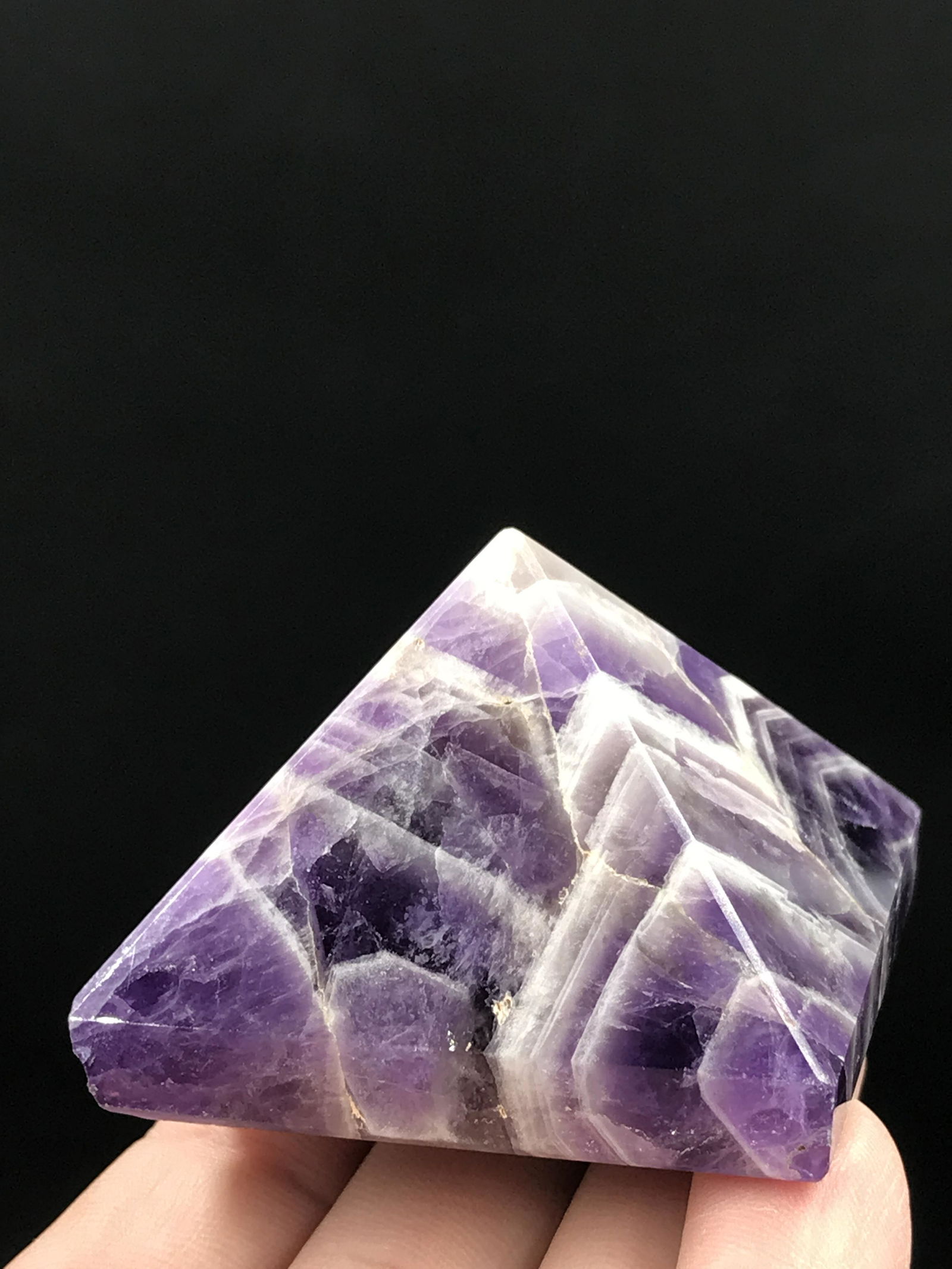 Rock, Crystal, Natural, Decor, Collectible, Carving, Pyramid (1 of 5)